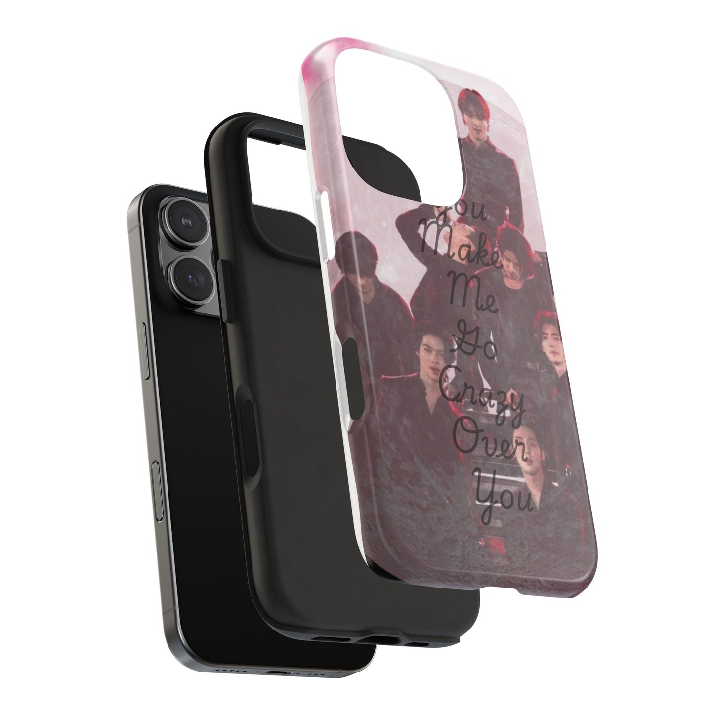 Enhypen Stylish Phone Case - You Make Me Go Crazy Over You, Durable Protection, Trendy Accessory, Gift for Friends