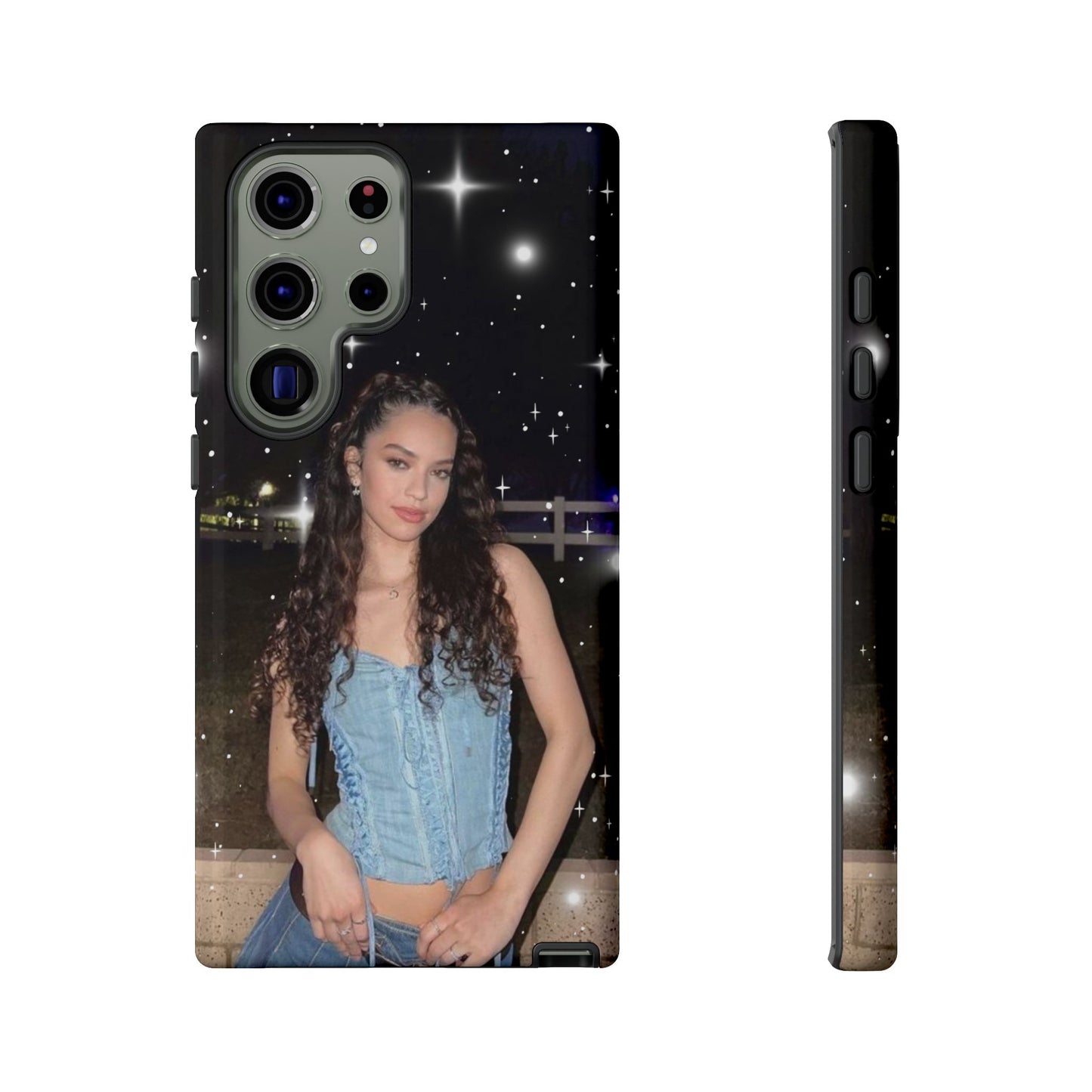 Daniela Phone Case — Glam Night Photo Sparkle Design