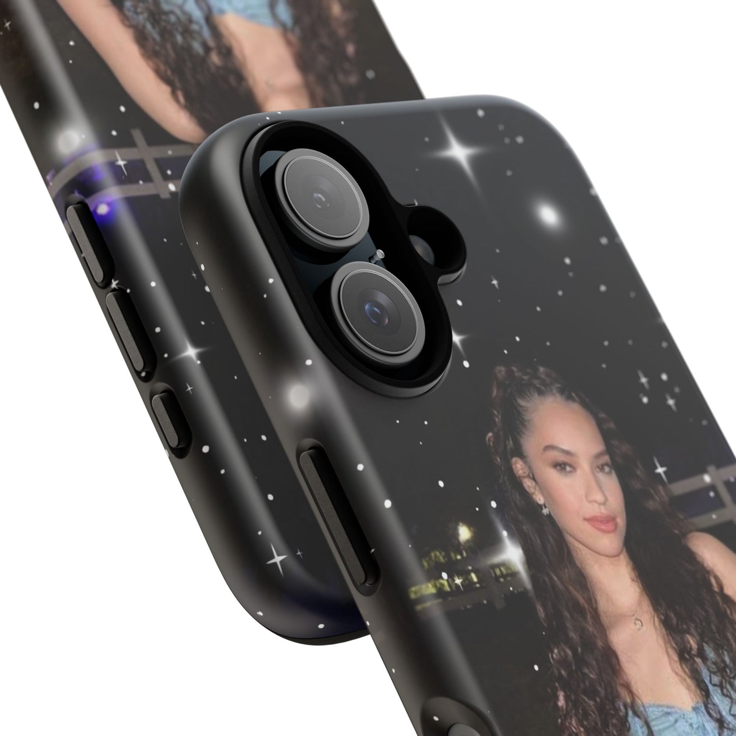 Daniela Phone Case — Glam Night Photo Sparkle Design