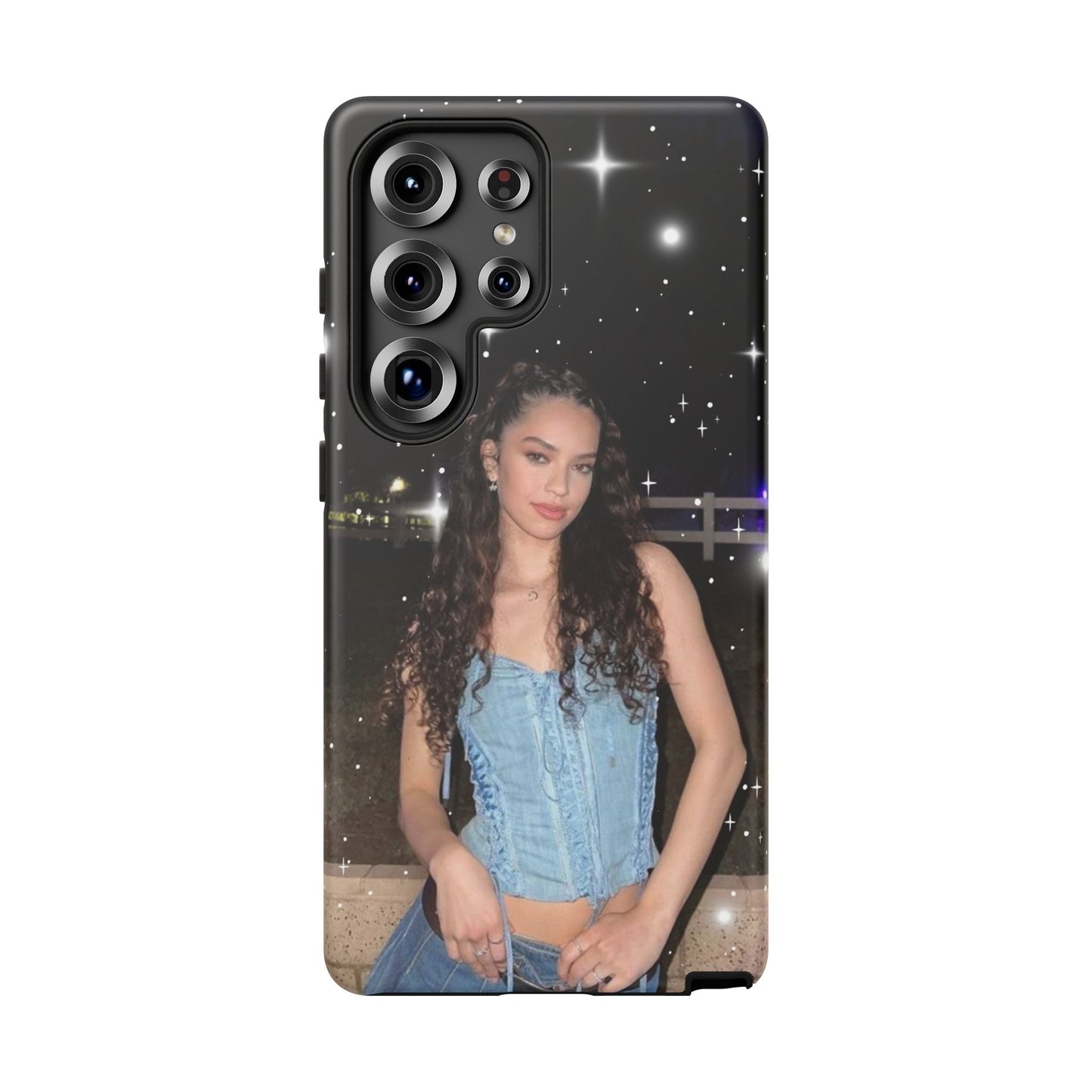 Daniela Phone Case — Glam Night Photo Sparkle Design