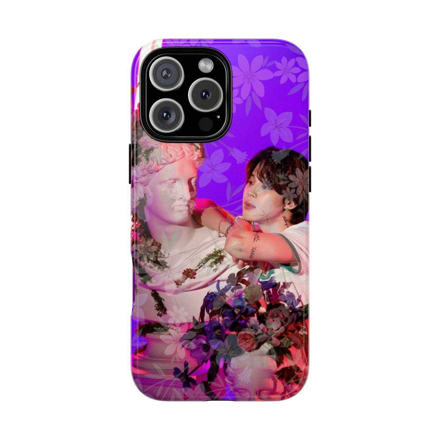Park Jimin Phone Case — Retro Floral Phone Cover