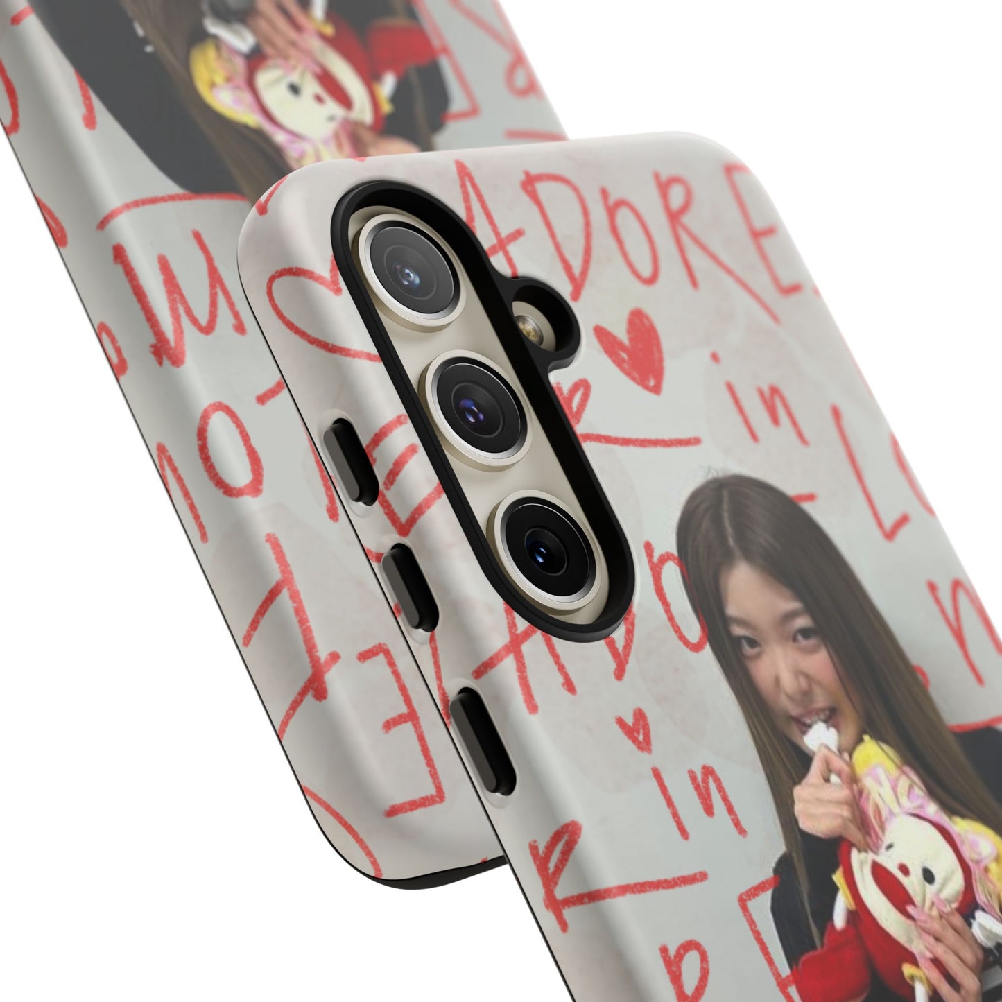 Yoonchae Phone Case — Adore Graffiti Heart Background