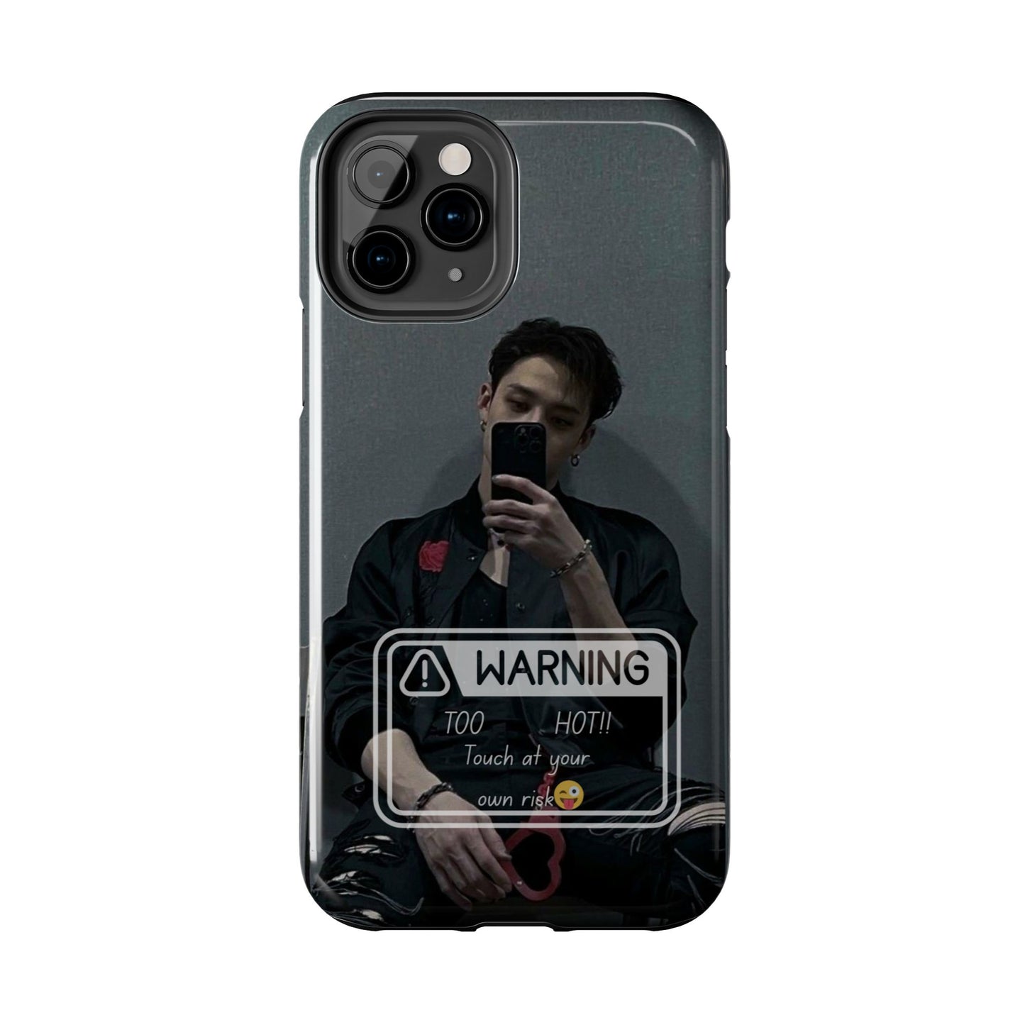 Warning: Bang Chan Tough Phone Case — Protective Slim Cover