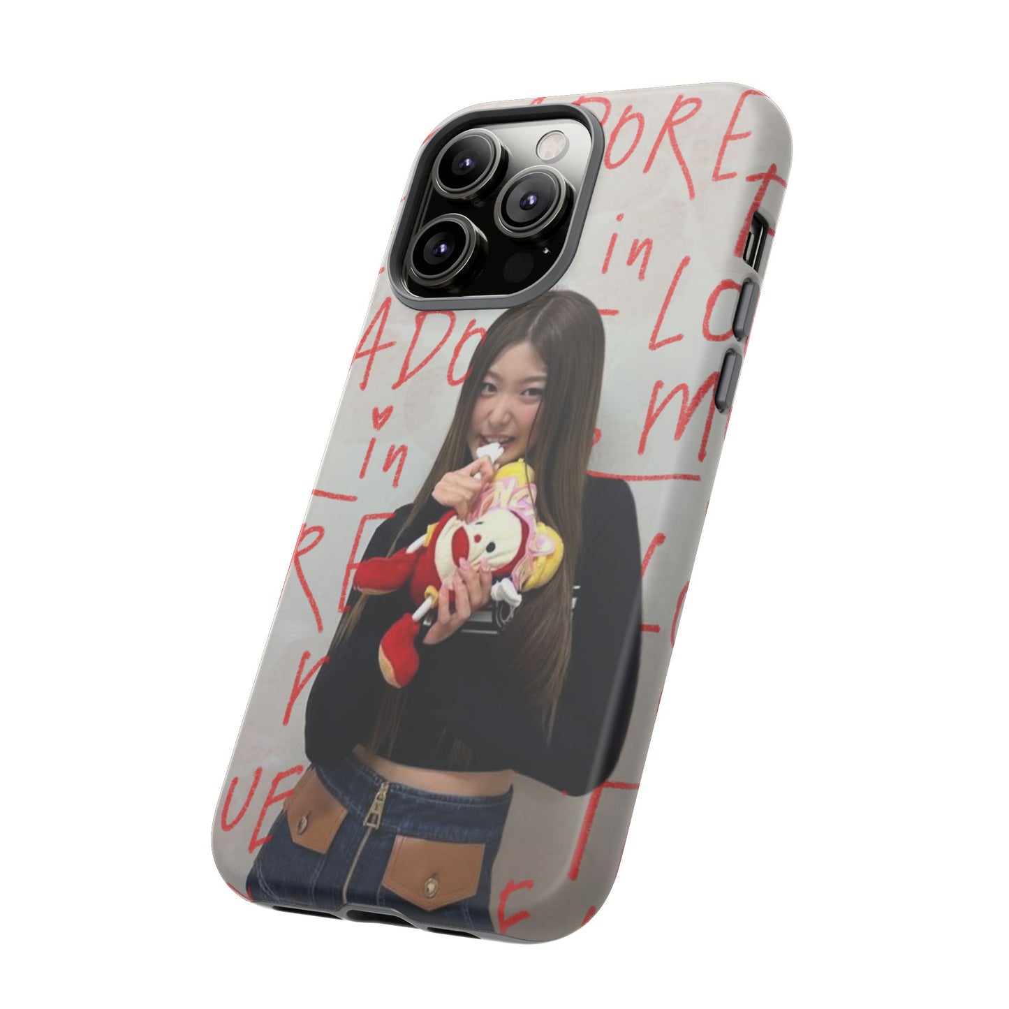 Yoonchae Phone Case — Adore Graffiti Heart Background
