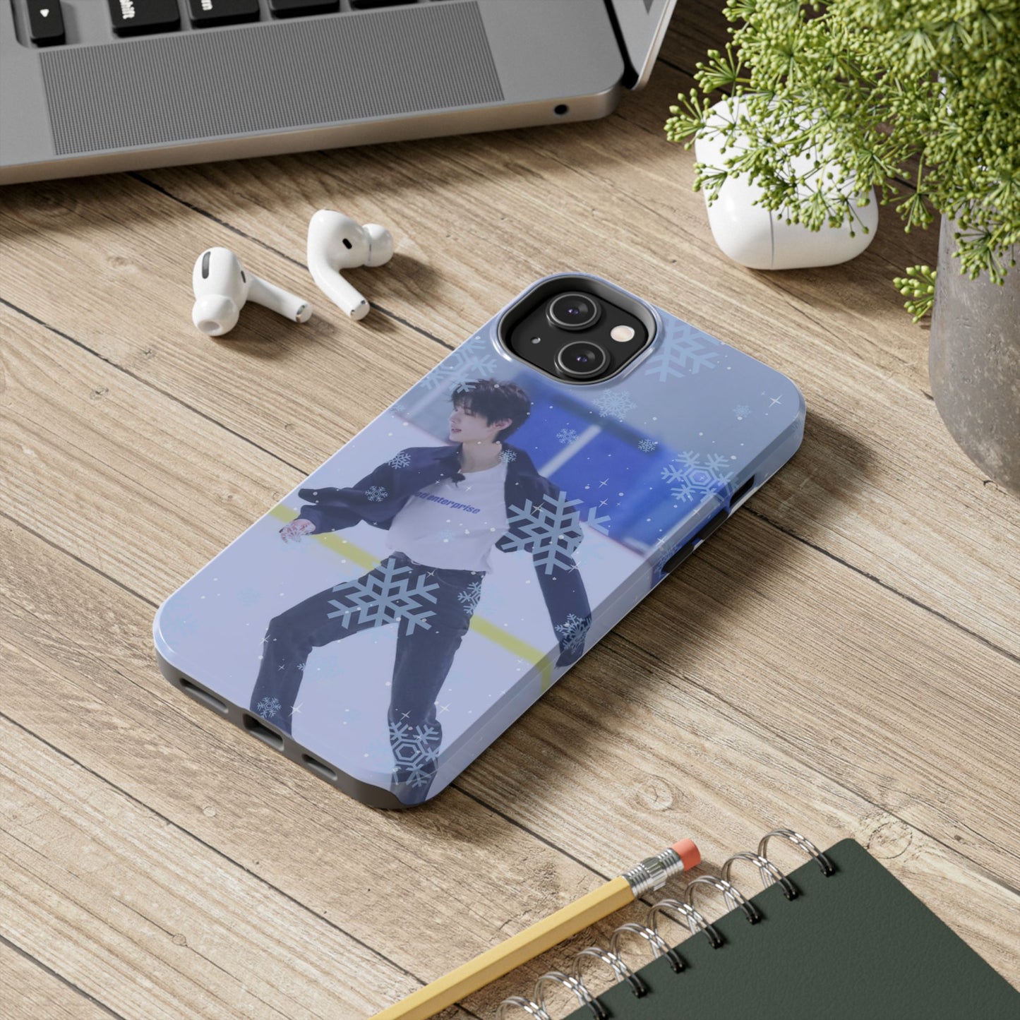 Ice Prince Tough Phone Case, Stylish Phone Protector, Winter Sports Accessory, Unique Gift for Skaters, Durable Phone Shell