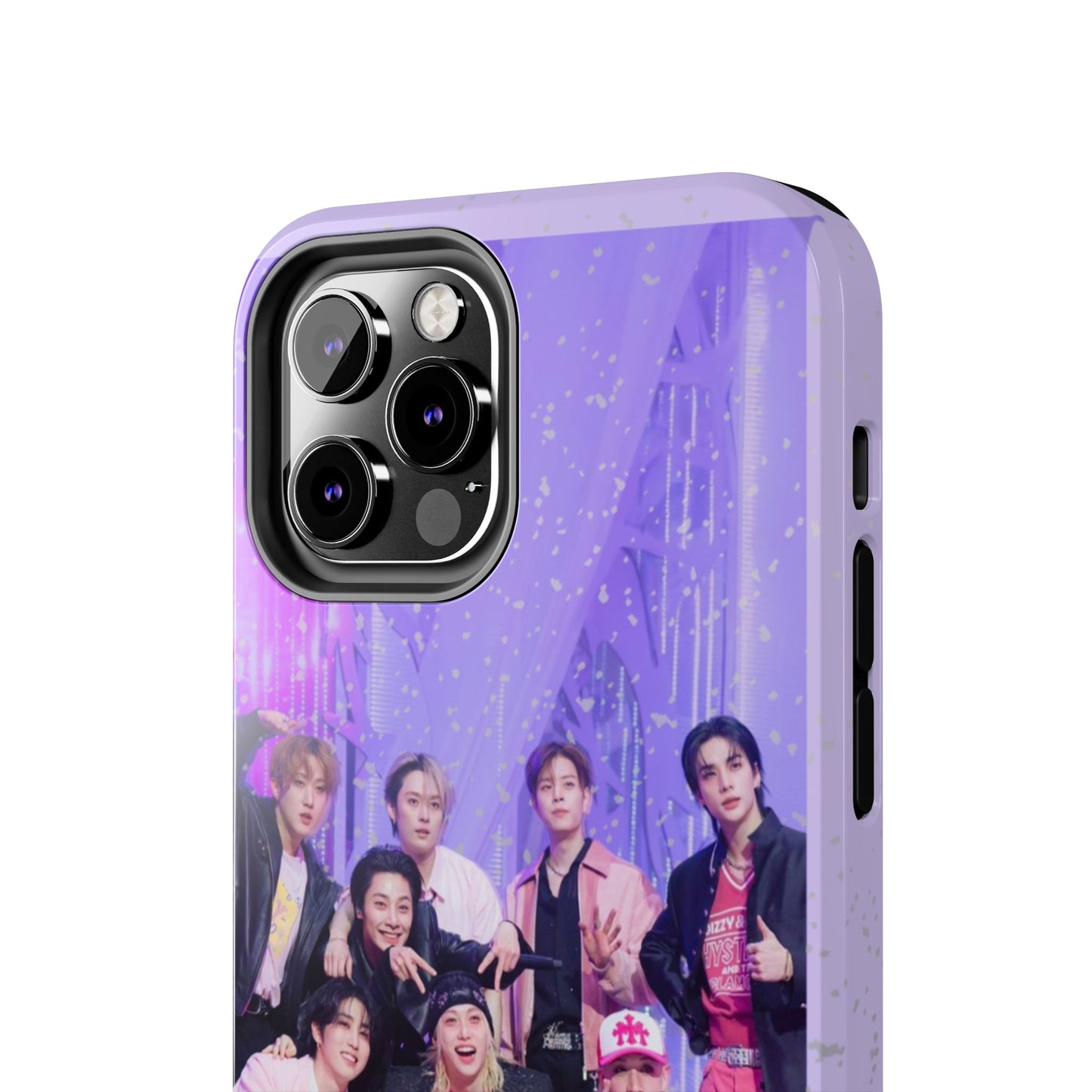Stray Kids Photo Tough Phone Case — "You Make Stray Kids Stay" Purple K‑Pop Protective Cover