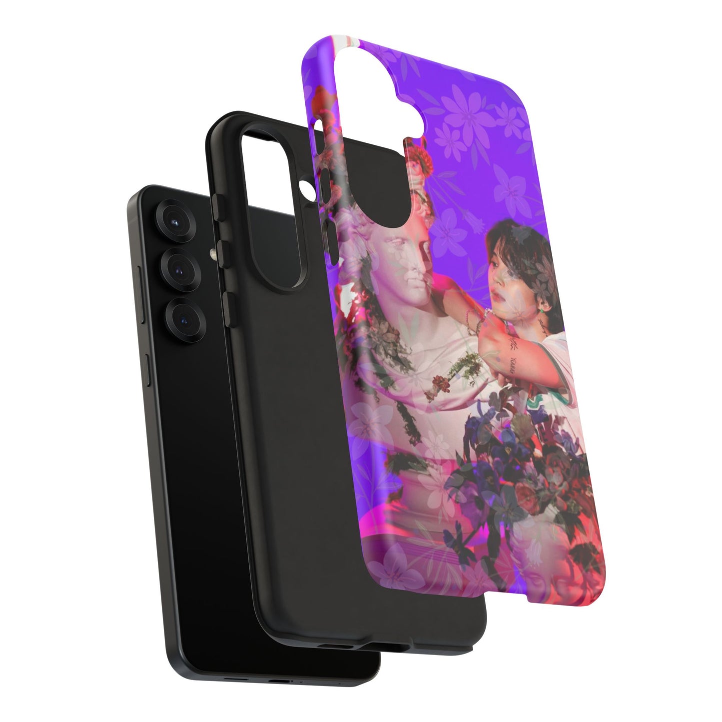 Park Jimin Phone Case — Retro Floral Phone Cover