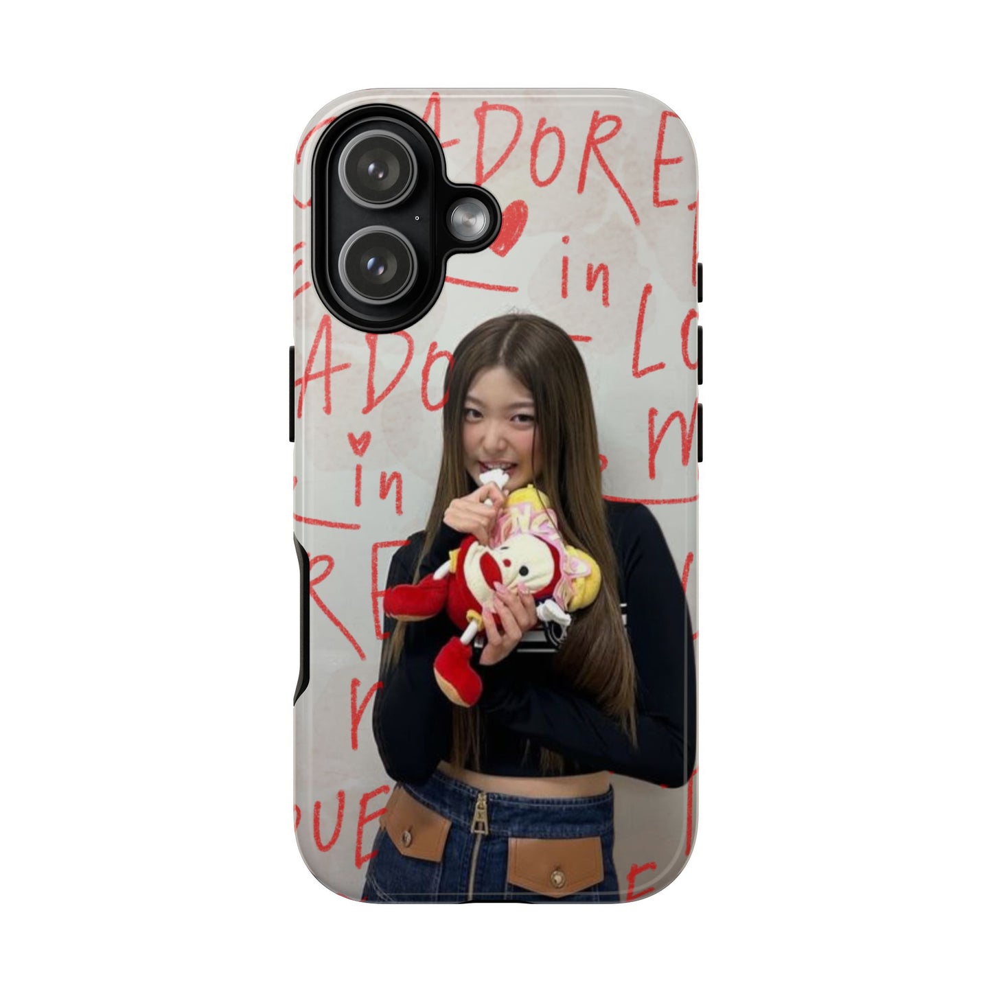 Yoonchae Phone Case — Adore Graffiti Heart Background