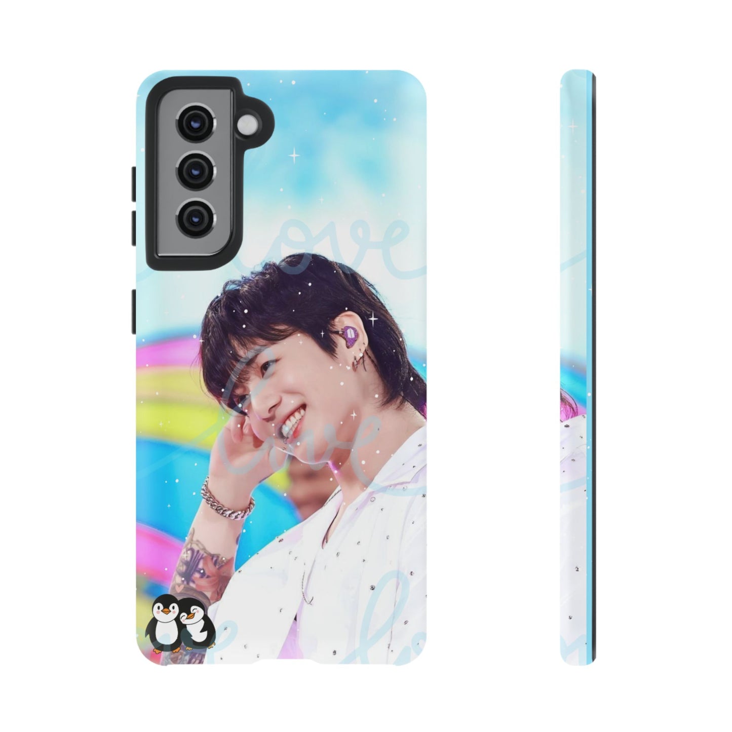Jungkook Phone Case - Love Rainbow Kpop Design