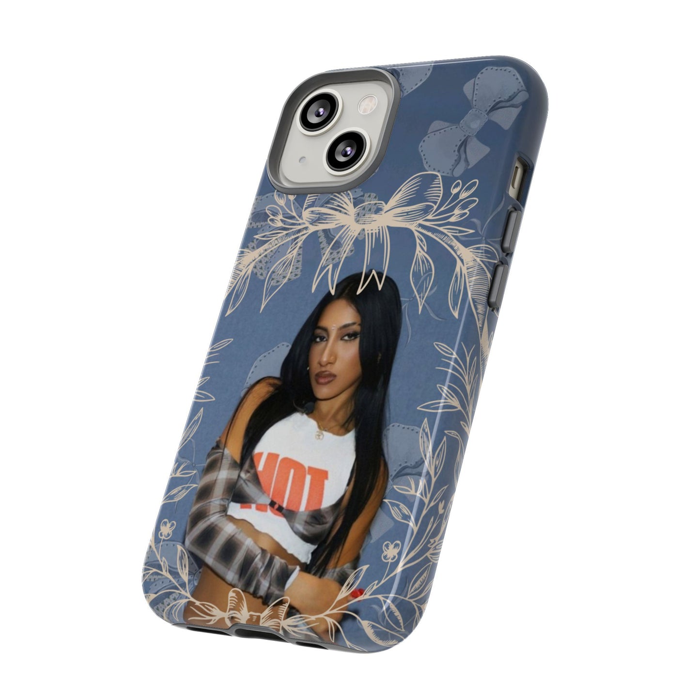 Lara Tough Phone Case — Protective Slim Case with Bow Wreath Design