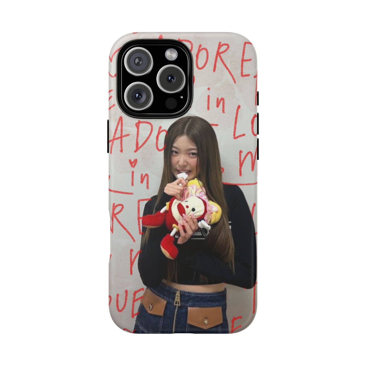 Yoonchae Phone Case — Adore Graffiti Heart Background