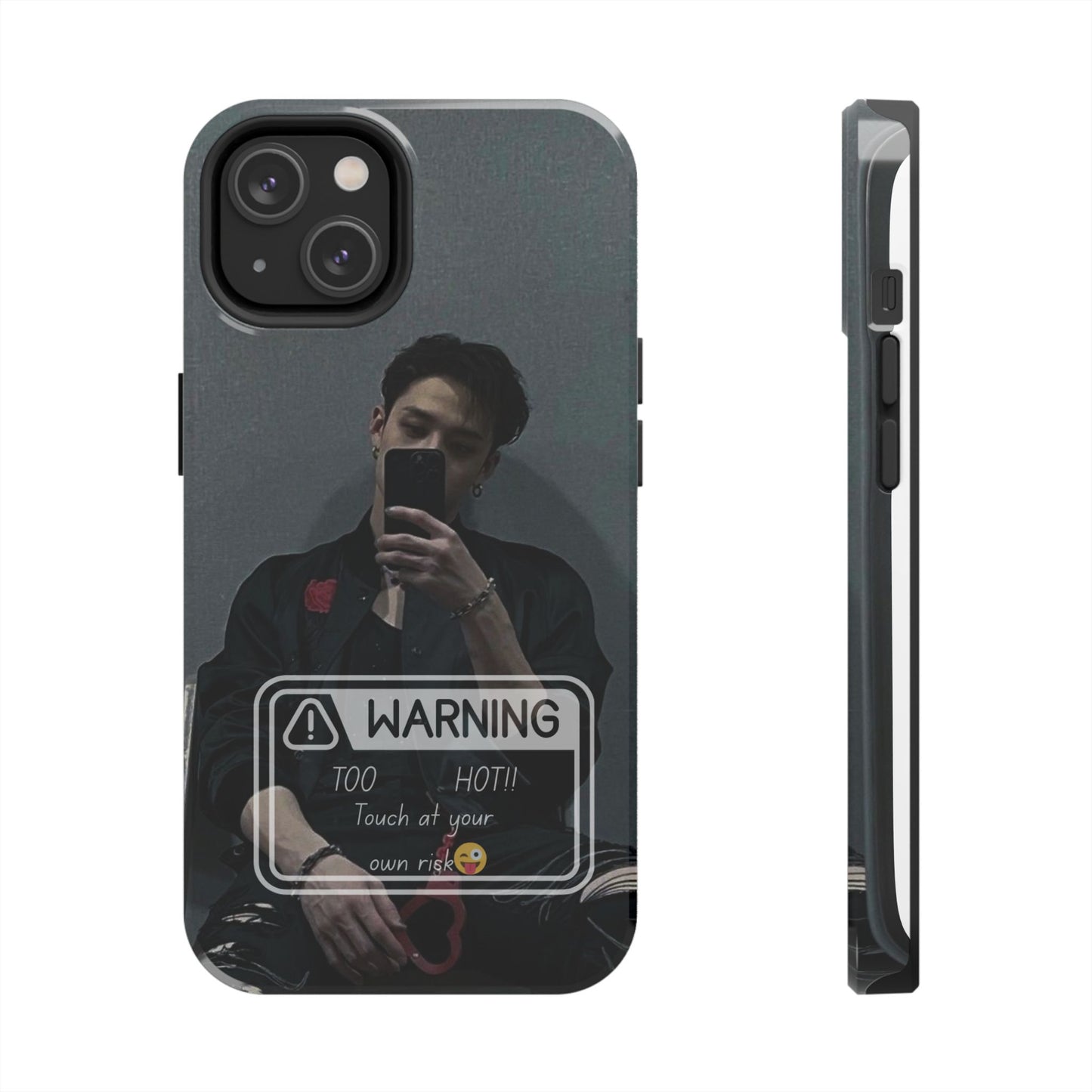 Warning: Bang Chan Tough Phone Case — Protective Slim Cover
