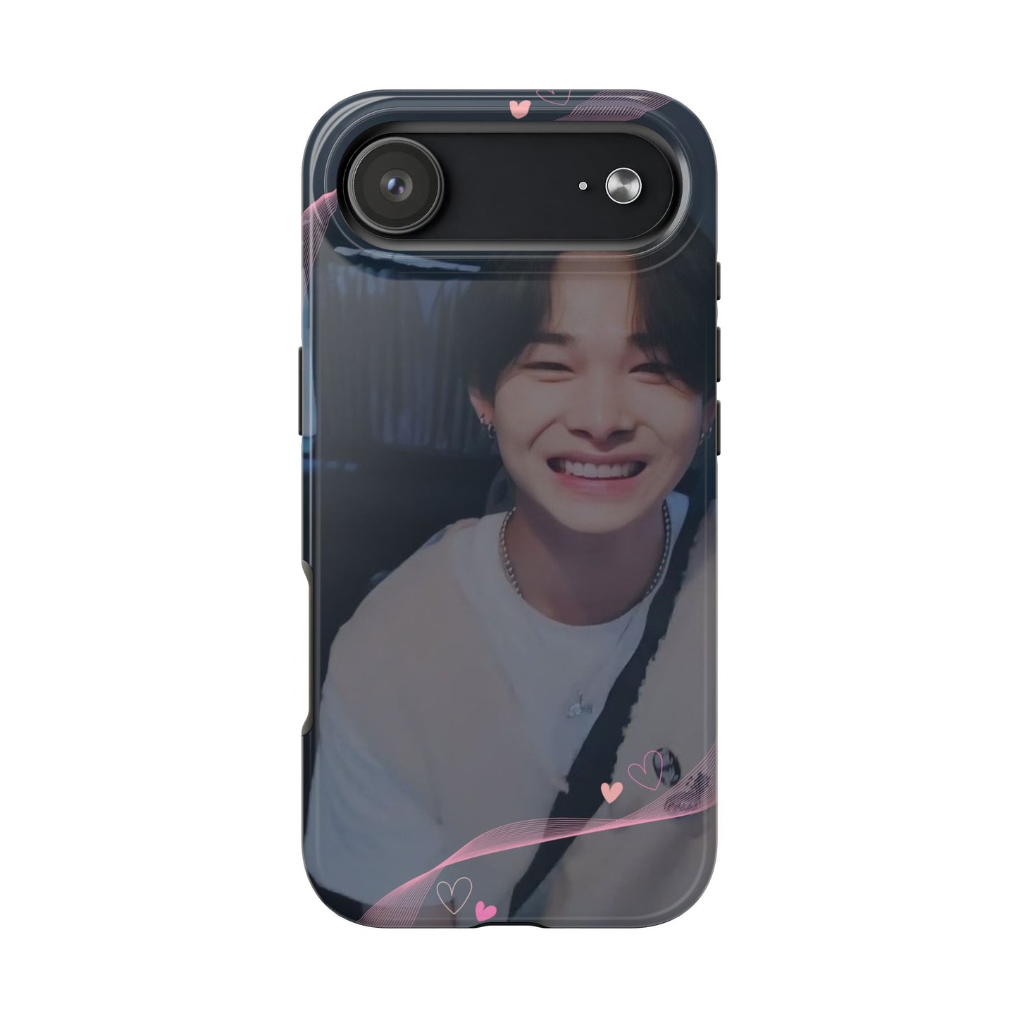 Customizable Phone Case, Cute Phone Cover, Gifts for Teens, Personalized Accessories, Trendy Phone Protection, Heart Design