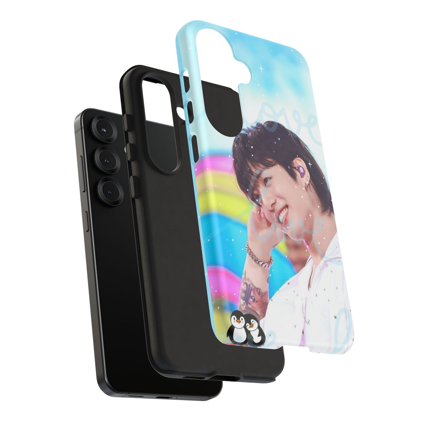 Jungkook Phone Case - Love Rainbow Kpop Design