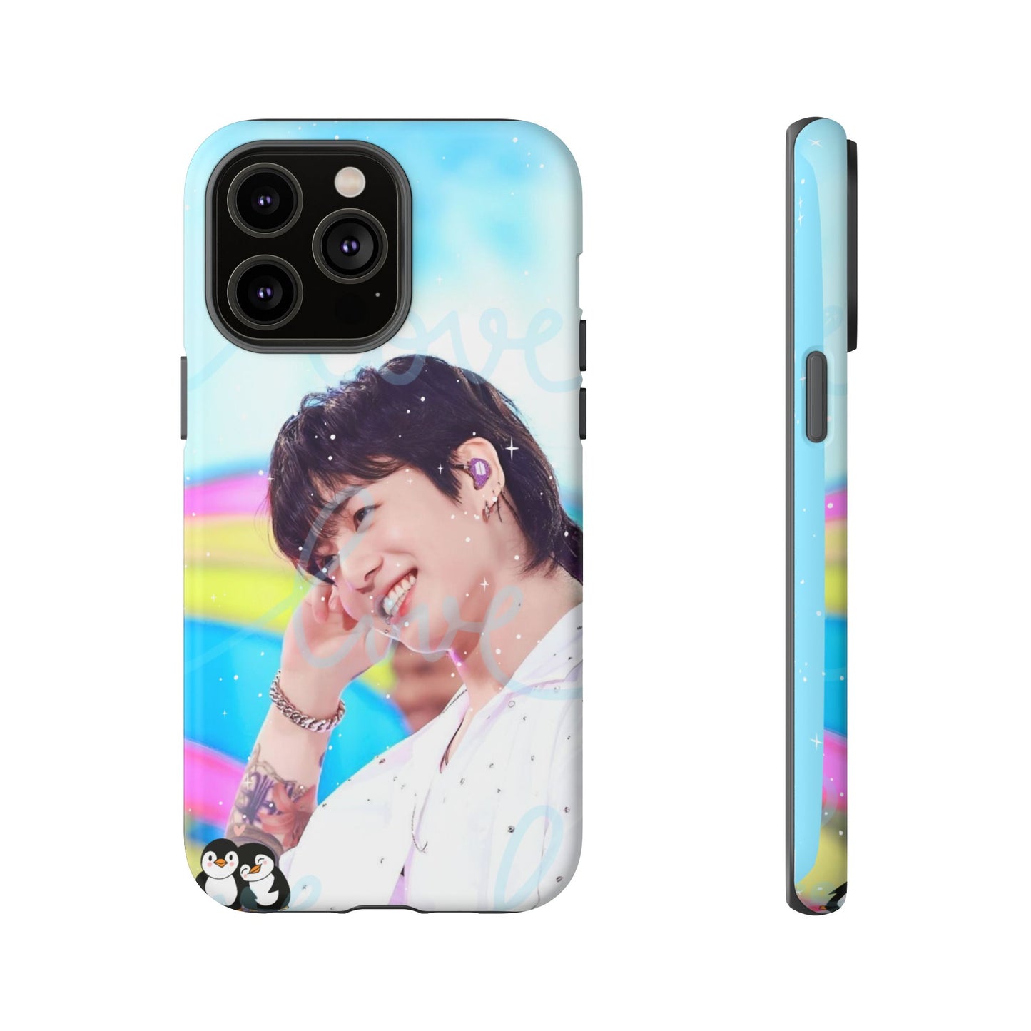 Jungkook Phone Case - Love Rainbow Kpop Design