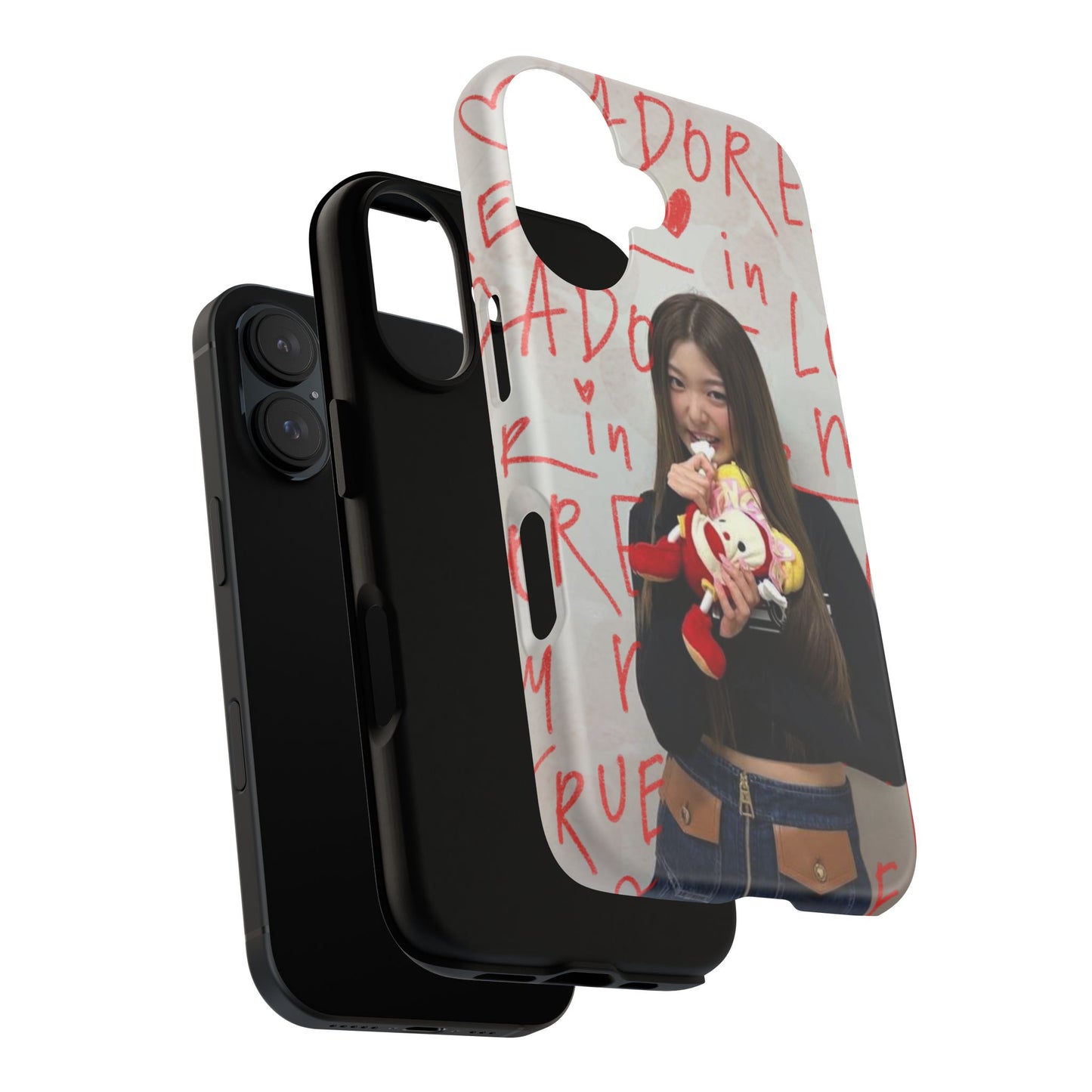 Yoonchae Phone Case — Adore Graffiti Heart Background