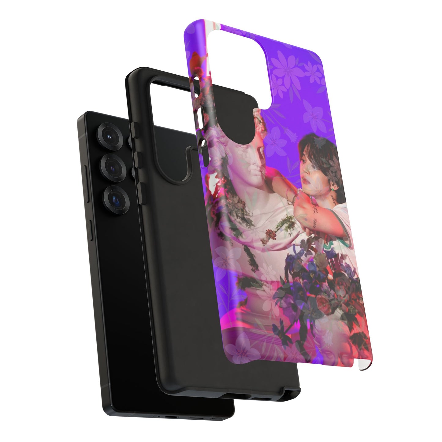 Park Jimin Phone Case — Retro Floral Phone Cover