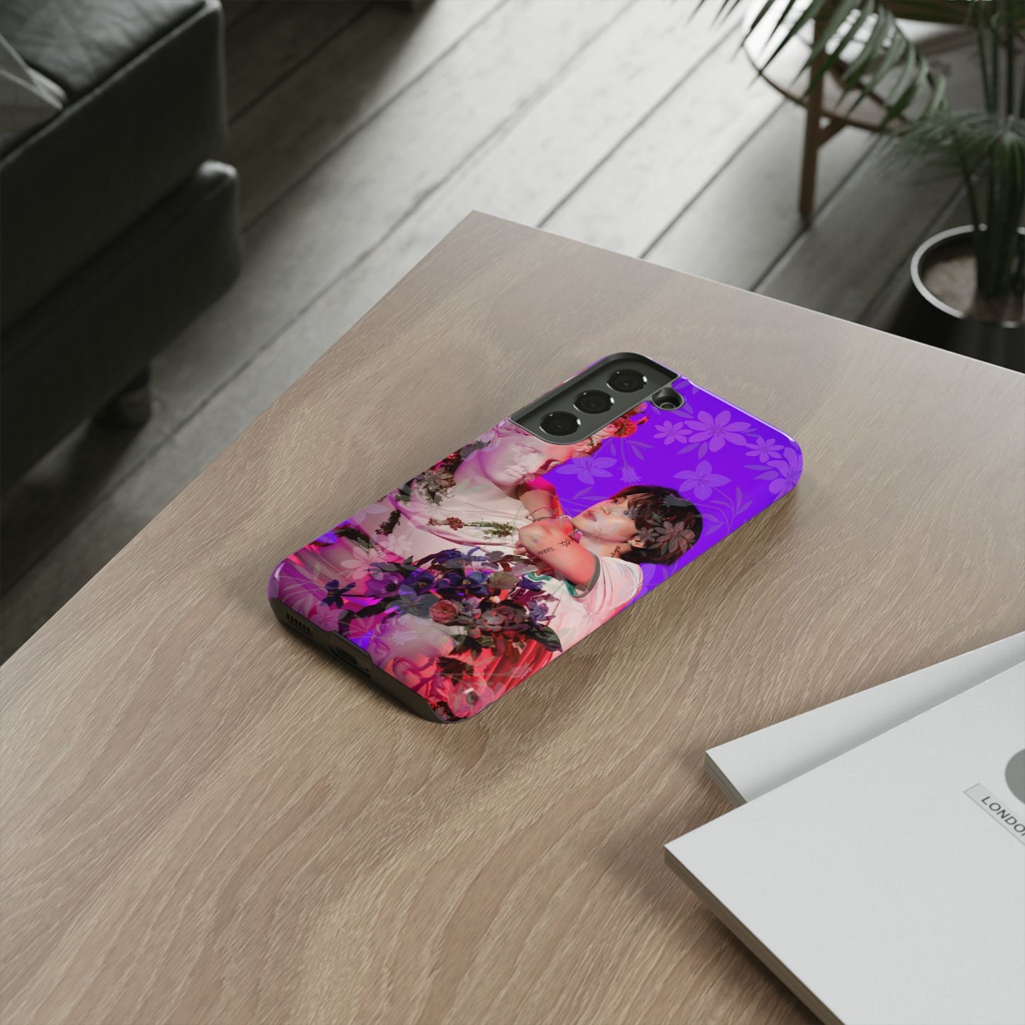 Park Jimin Phone Case — Retro Floral Phone Cover