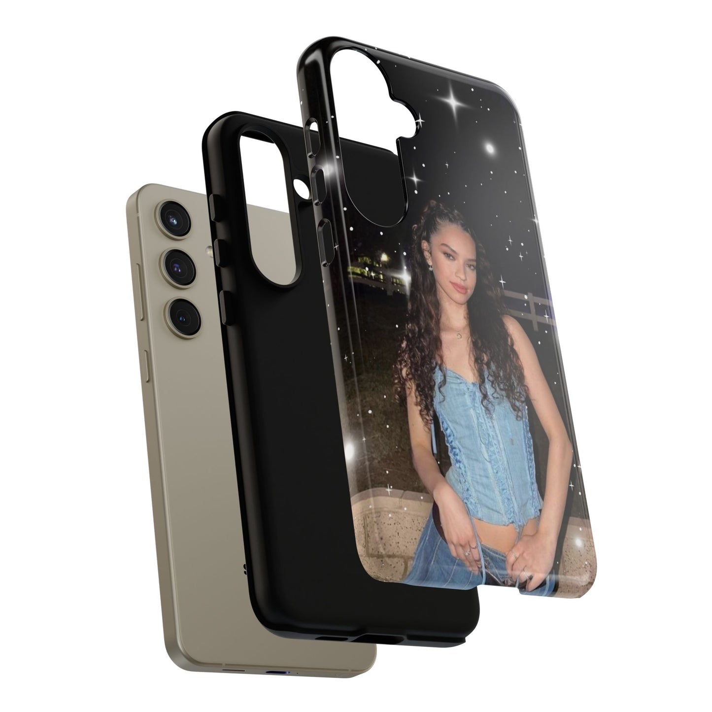 Daniela Phone Case — Glam Night Photo Sparkle Design