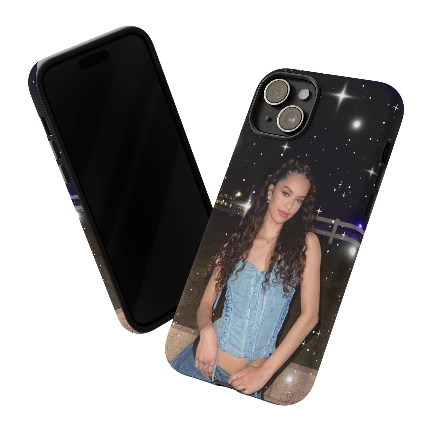 Daniela Phone Case — Glam Night Photo Sparkle Design