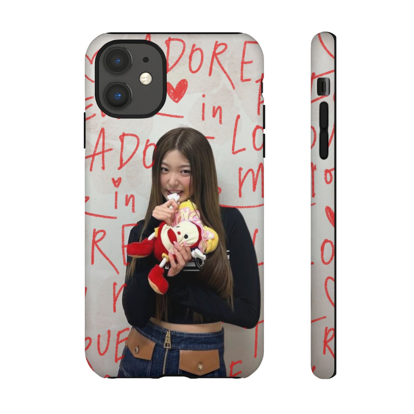 Yoonchae Phone Case — Adore Graffiti Heart Background
