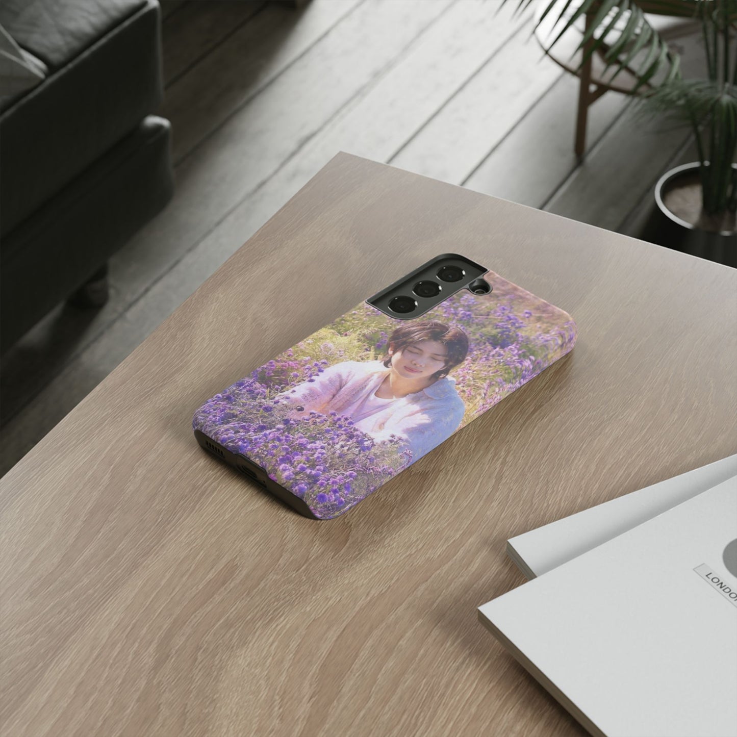 RM Floral Lavender Photo Phone Case