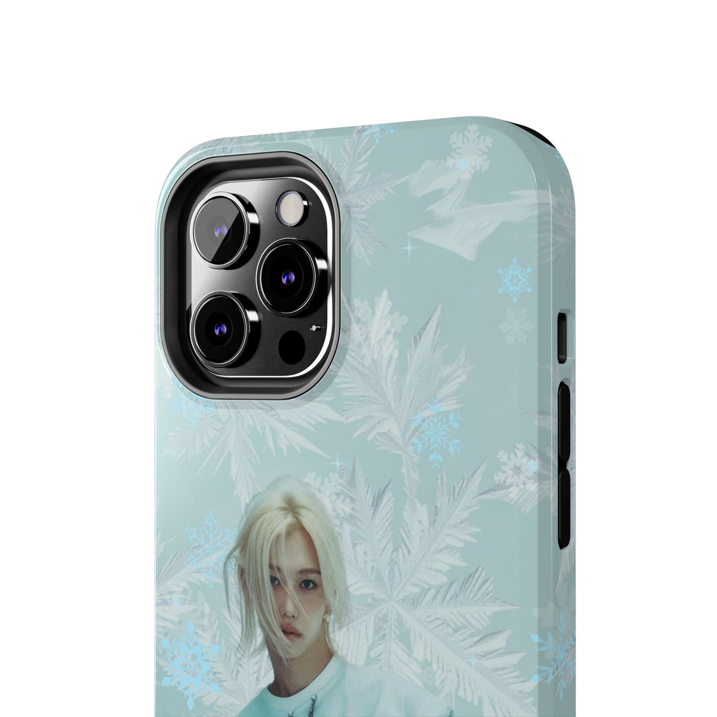 Lee Felix Tough Phone Case — Pastel K-Pop Idol Floral Armor