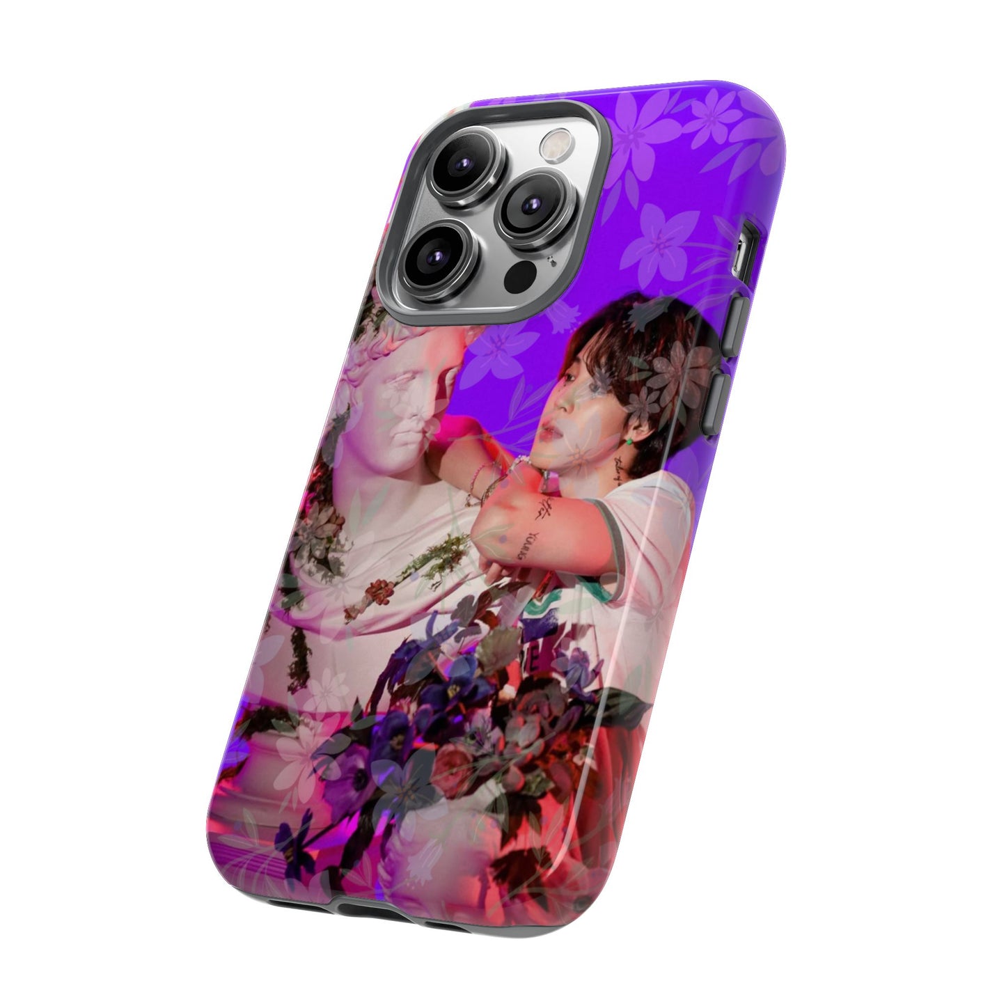 Park Jimin Phone Case — Retro Floral Phone Cover