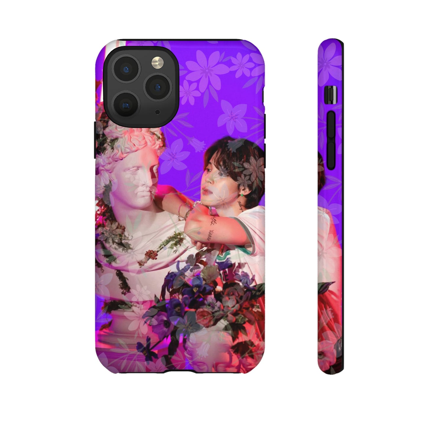 Park Jimin Phone Case — Retro Floral Phone Cover