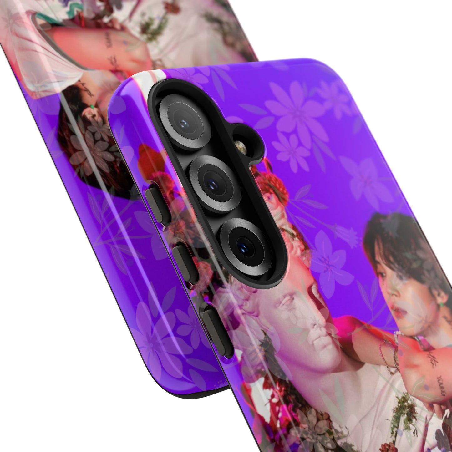 Park Jimin Phone Case — Retro Floral Phone Cover