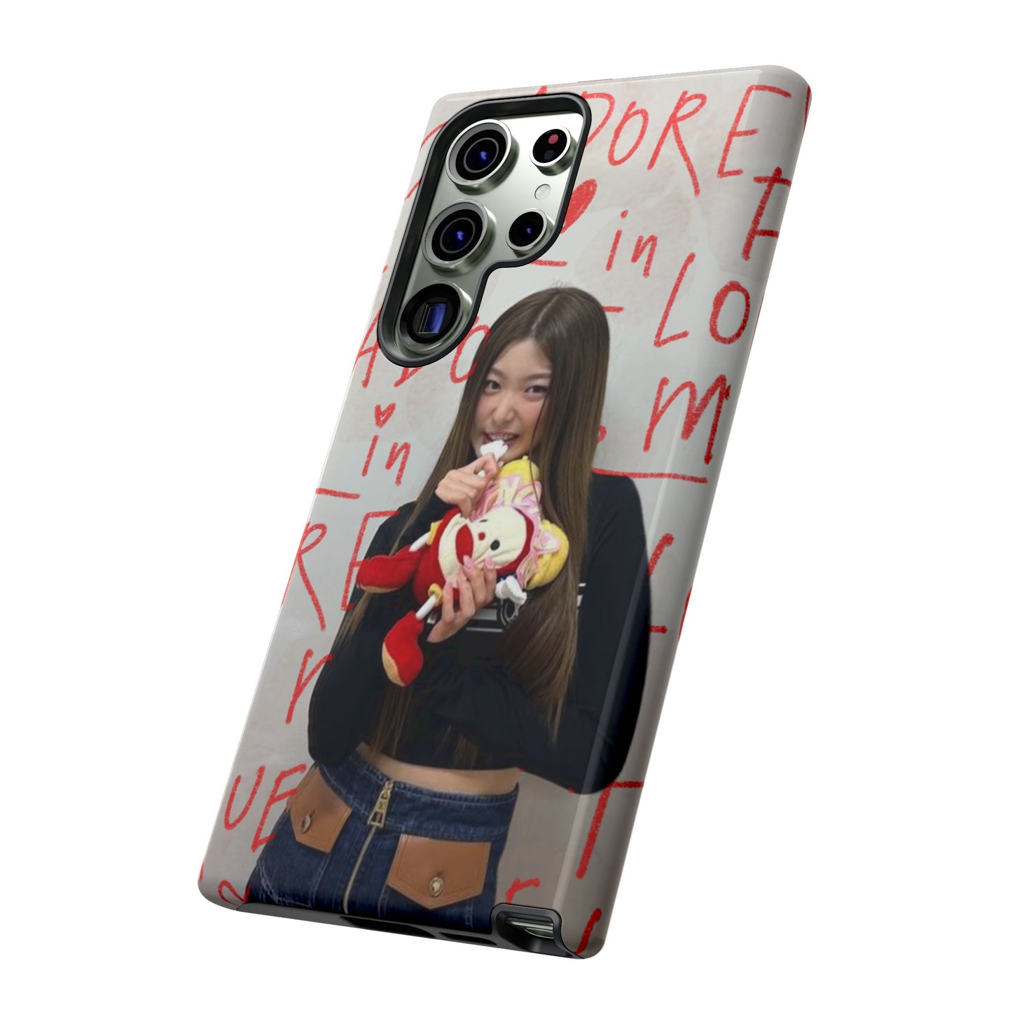 Yoonchae Phone Case — Adore Graffiti Heart Background