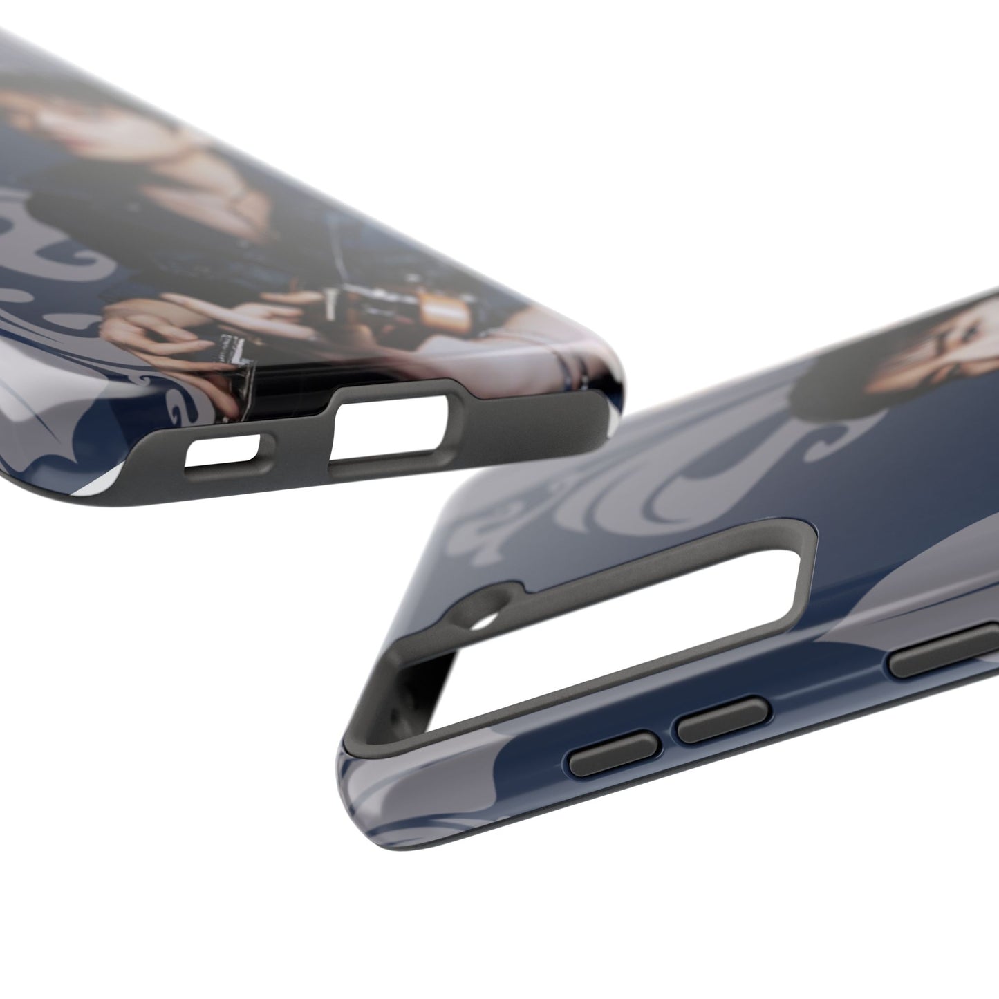 Kim Seungmin Tough Phone Case — Vintage Floral Portrait Design