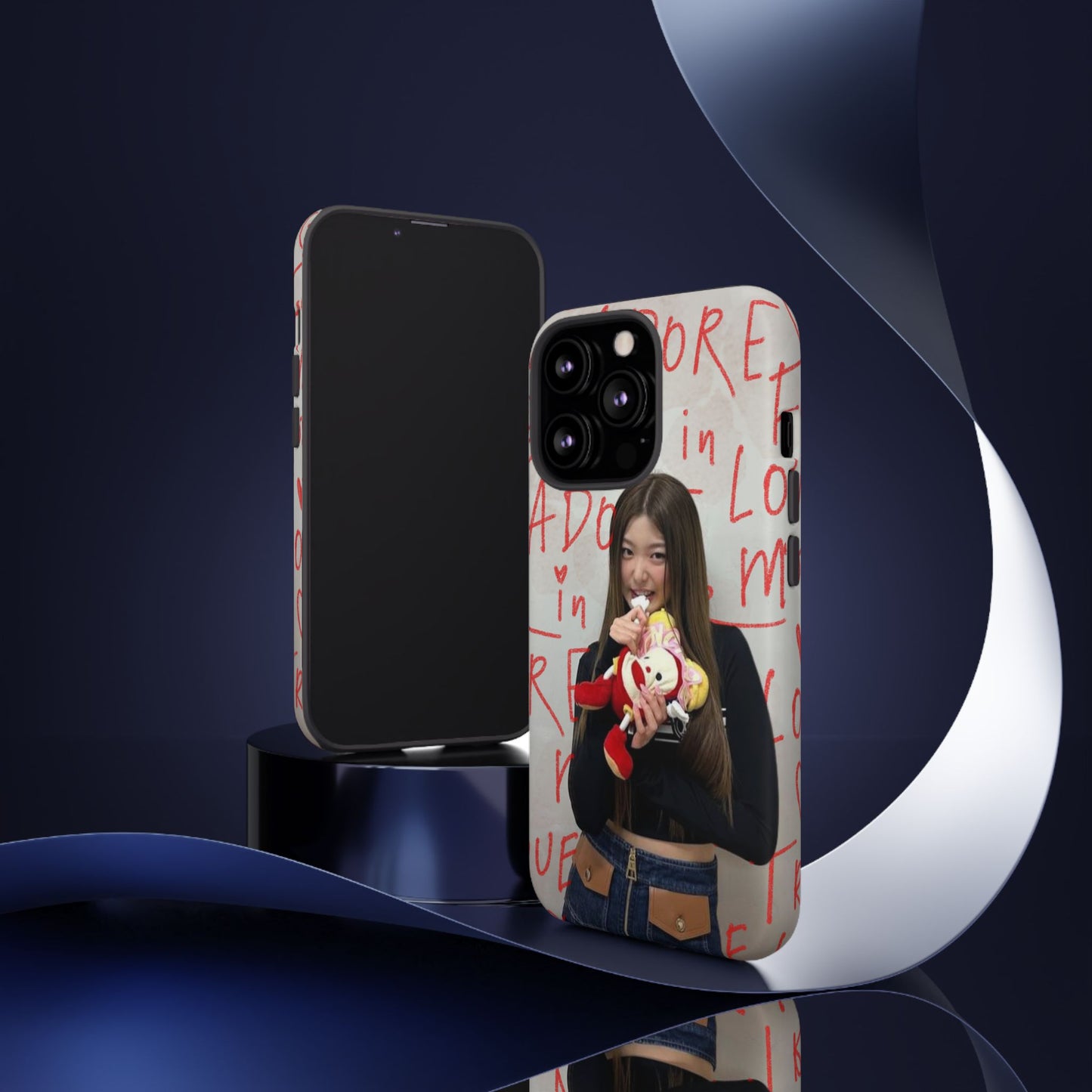 Yoonchae Phone Case — Adore Graffiti Heart Background