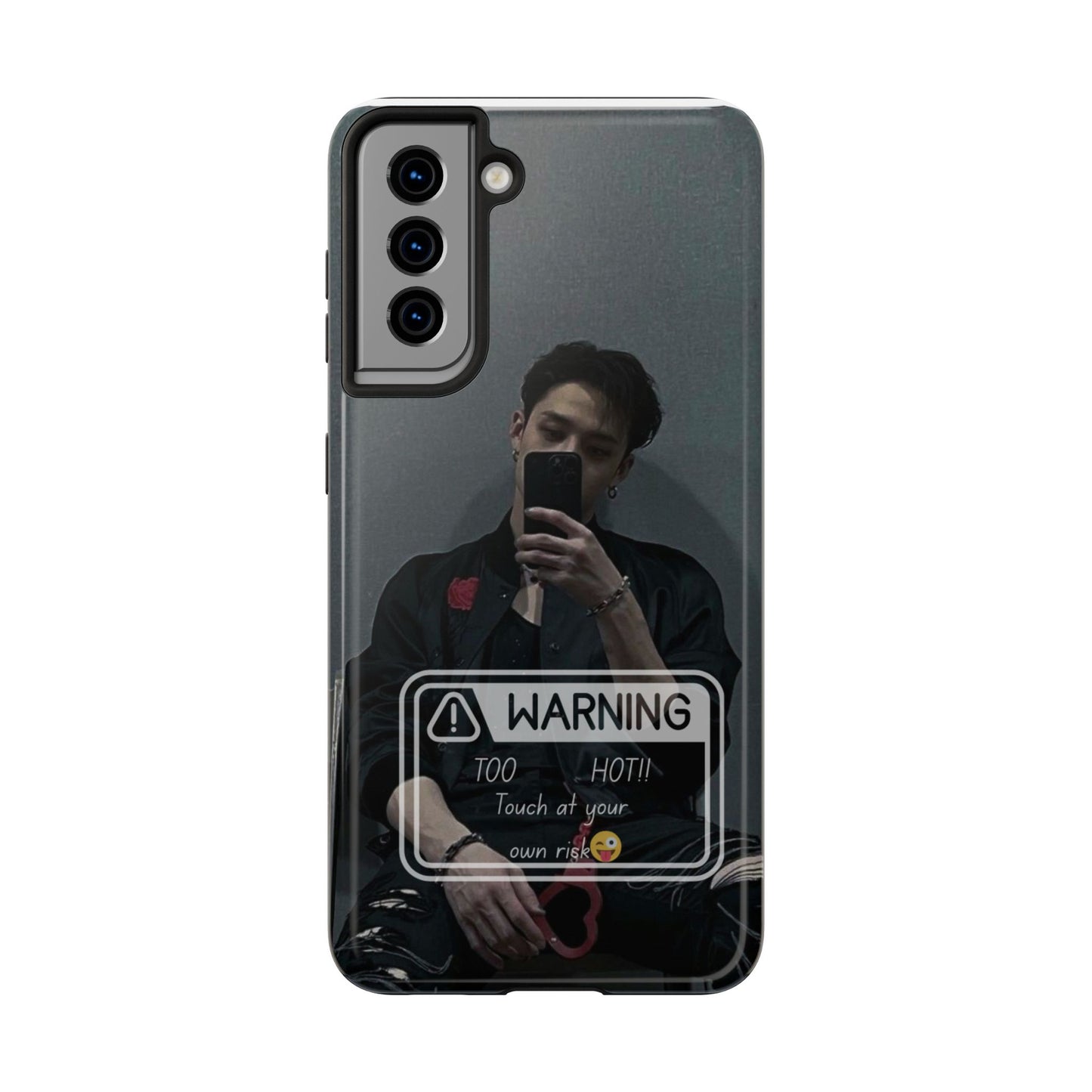 Warning: Bang Chan Tough Phone Case — Protective Slim Cover