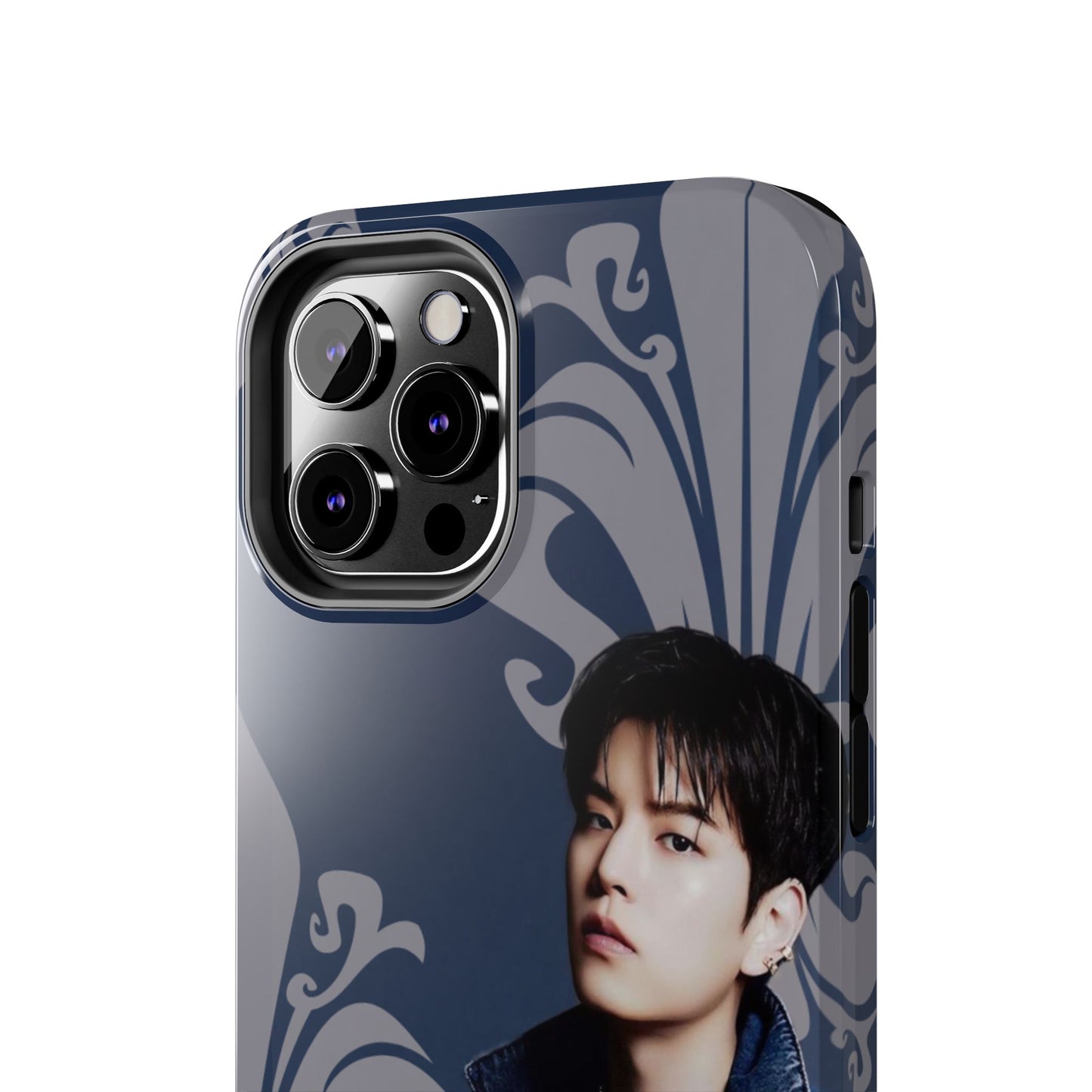 Kim Seungmin Tough Phone Case — Vintage Floral Portrait Design