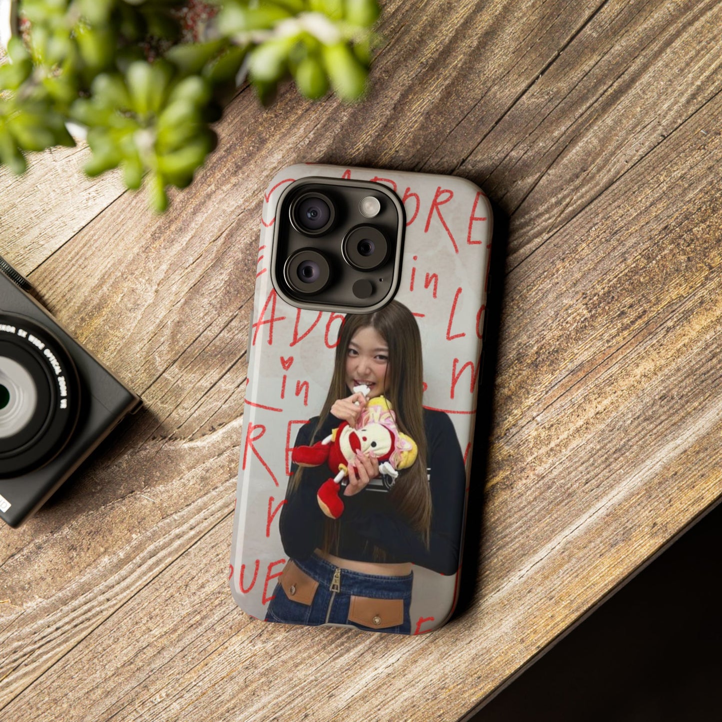Yoonchae Phone Case — Adore Graffiti Heart Background