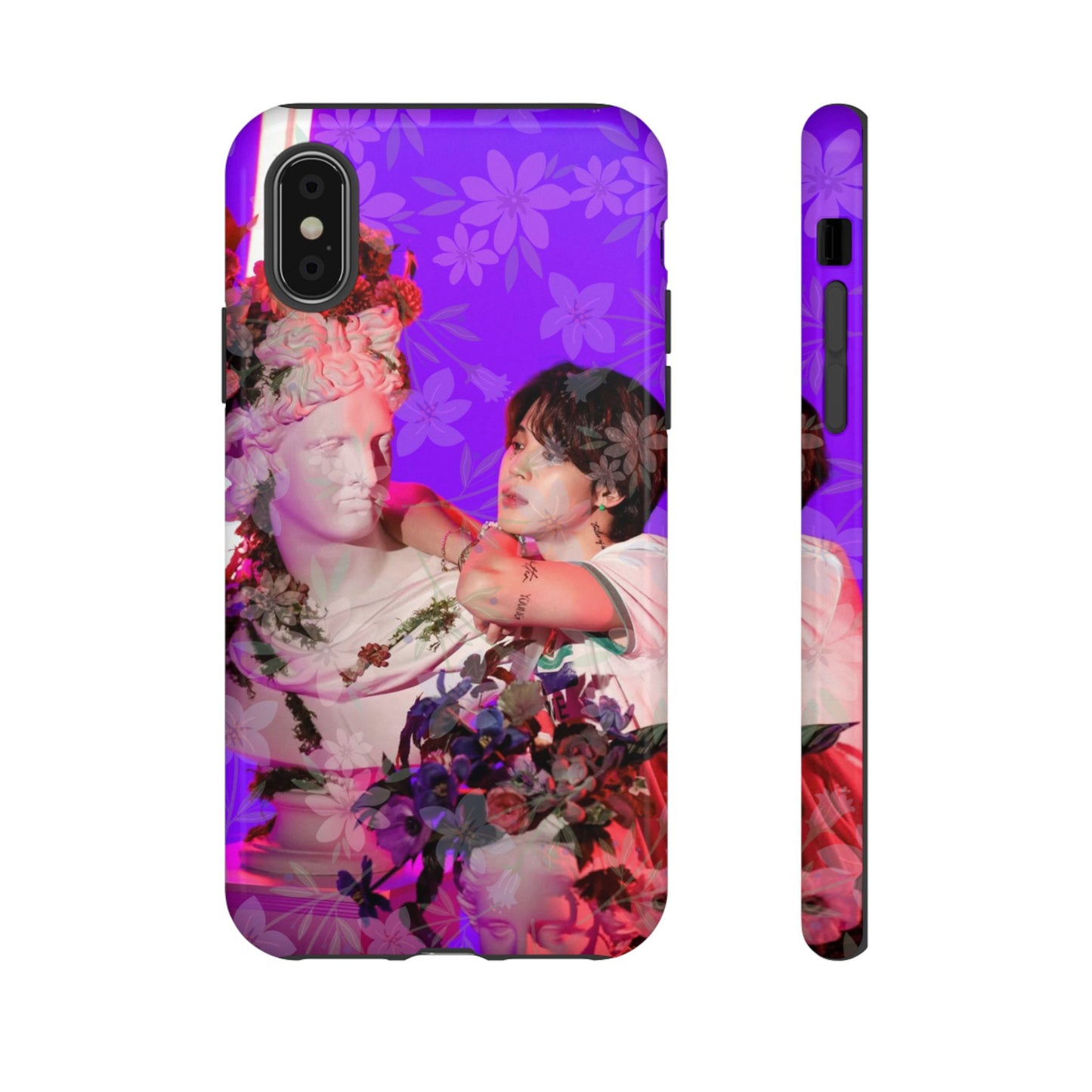 Park Jimin Phone Case — Retro Floral Phone Cover