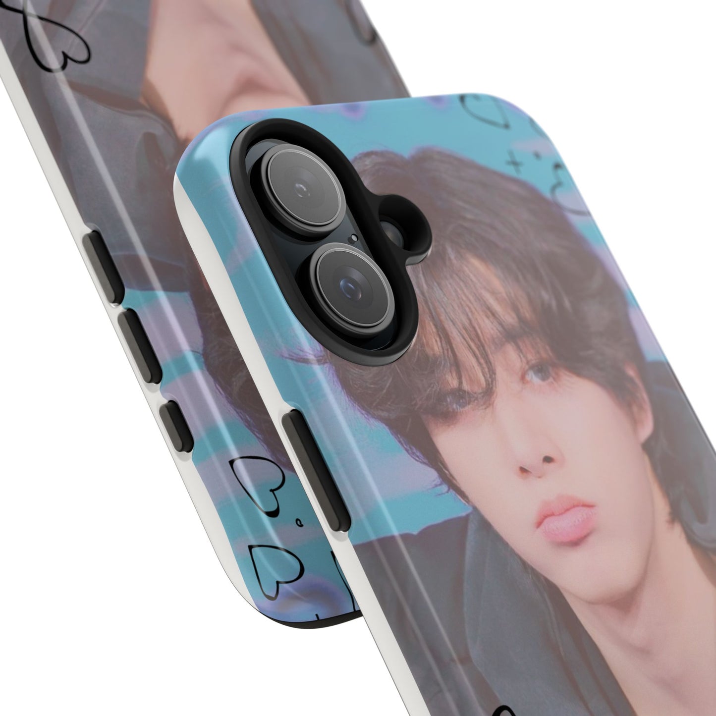 Jake Sim Phone Case, Trendy Phone Accessory, Unique Gift, Love Design, Customizable Phone Case, Heart Print Case