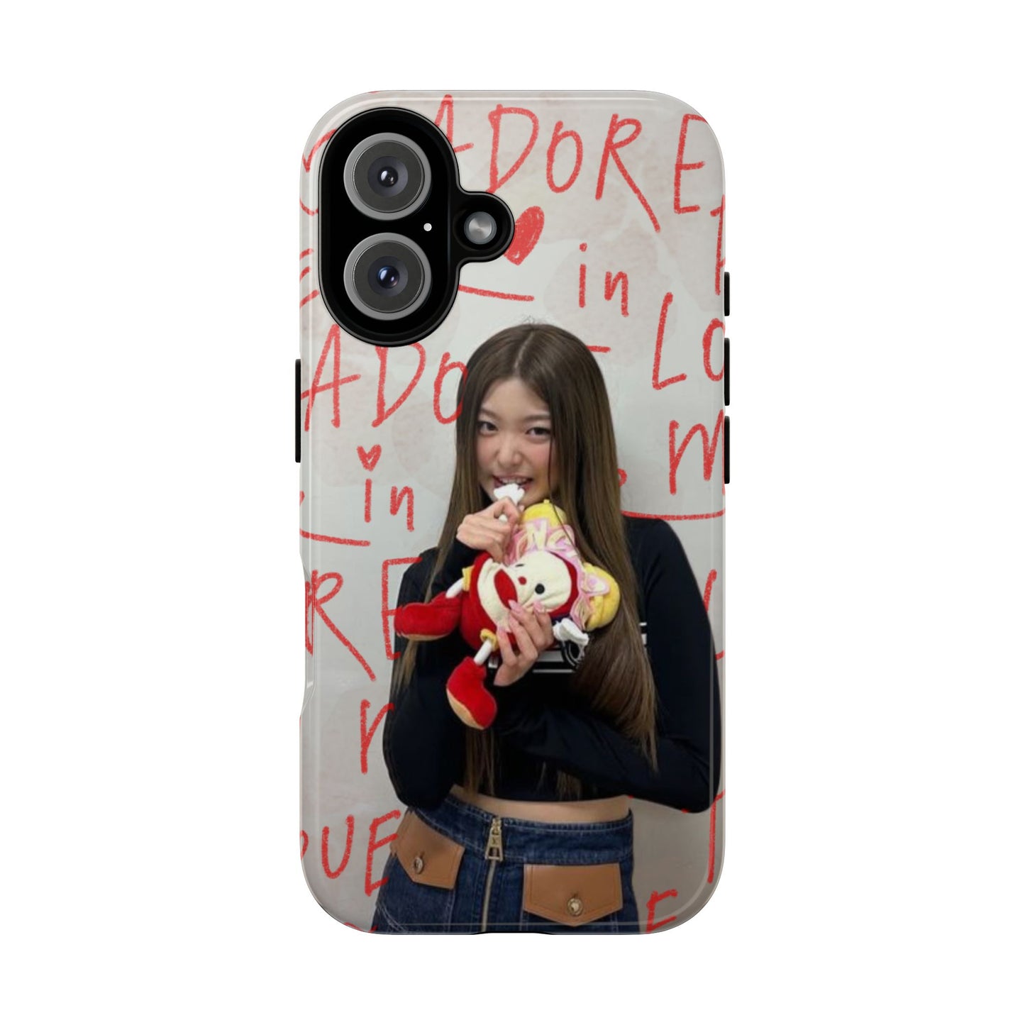 Yoonchae Phone Case — Adore Graffiti Heart Background