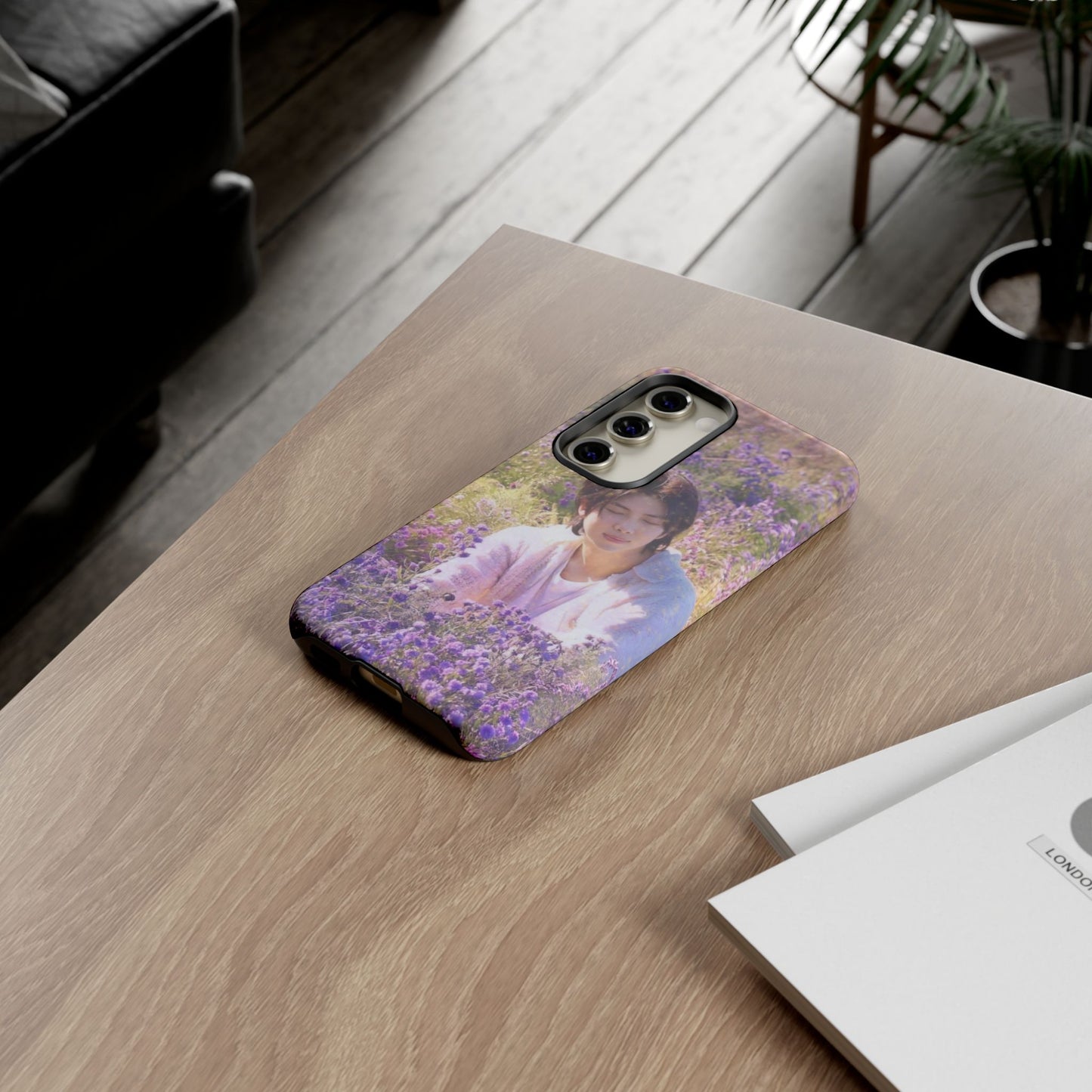 RM Floral Lavender Photo Phone Case