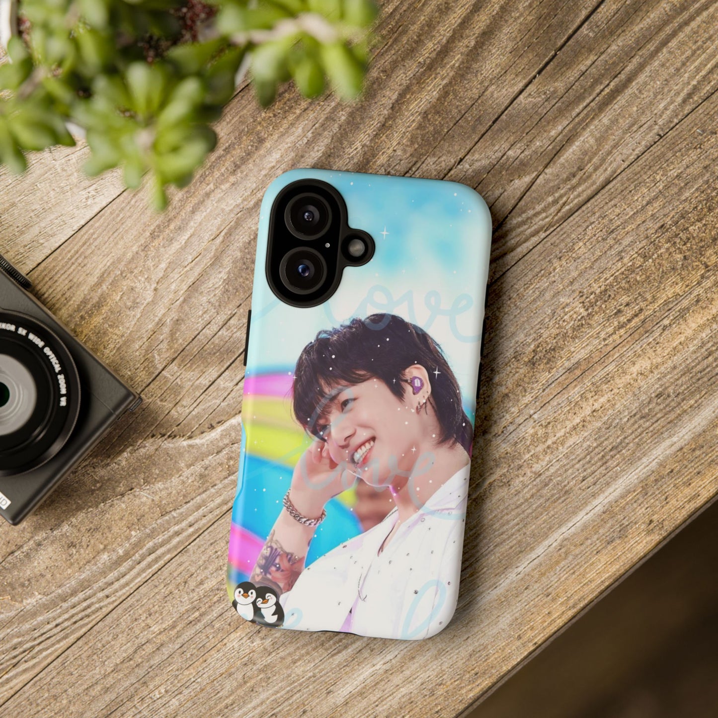 Jungkook Phone Case - Love Rainbow Kpop Design