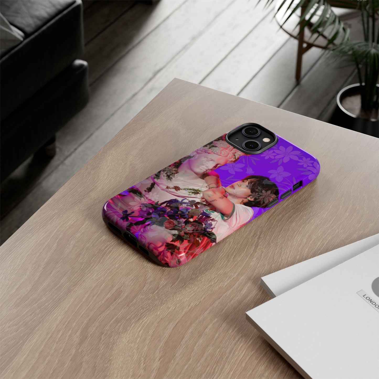 Park Jimin Phone Case — Retro Floral Phone Cover