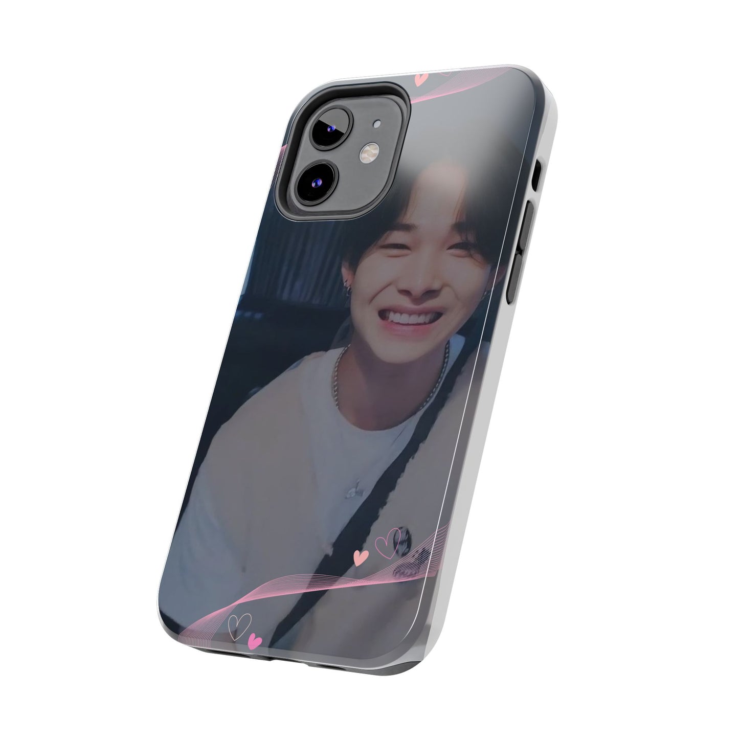 Customizable Phone Case, Cute Phone Cover, Gifts for Teens, Personalized Accessories, Trendy Phone Protection, Heart Design