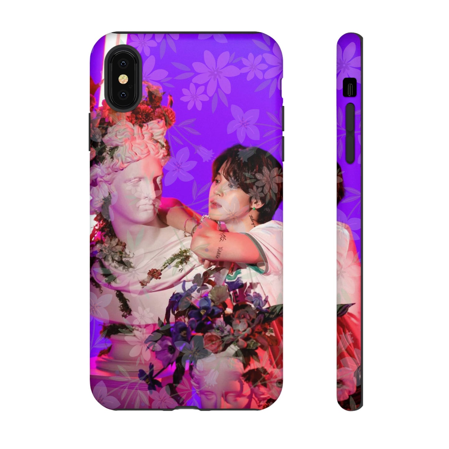 Park Jimin Phone Case — Retro Floral Phone Cover