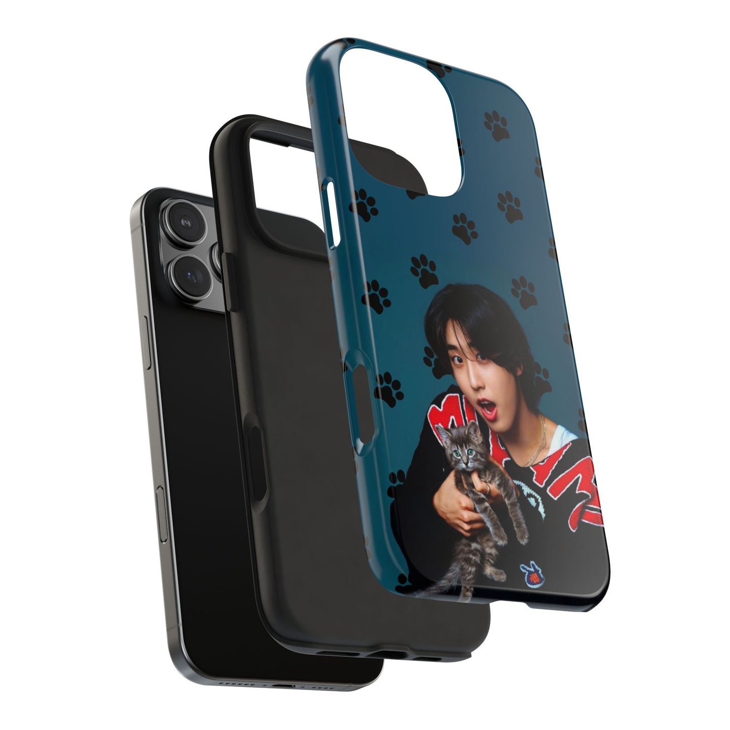 Han Jisung Paw Pattern Tough Phone Case — Photo Graphic Design