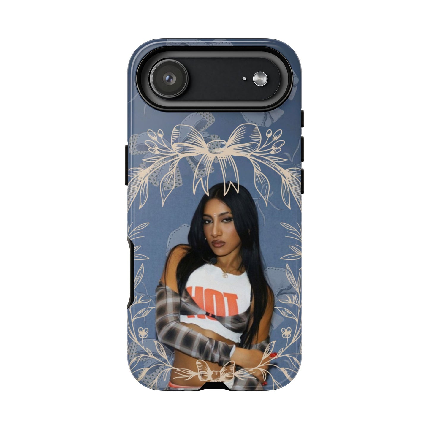 Lara Tough Phone Case — Protective Slim Case with Bow Wreath Design