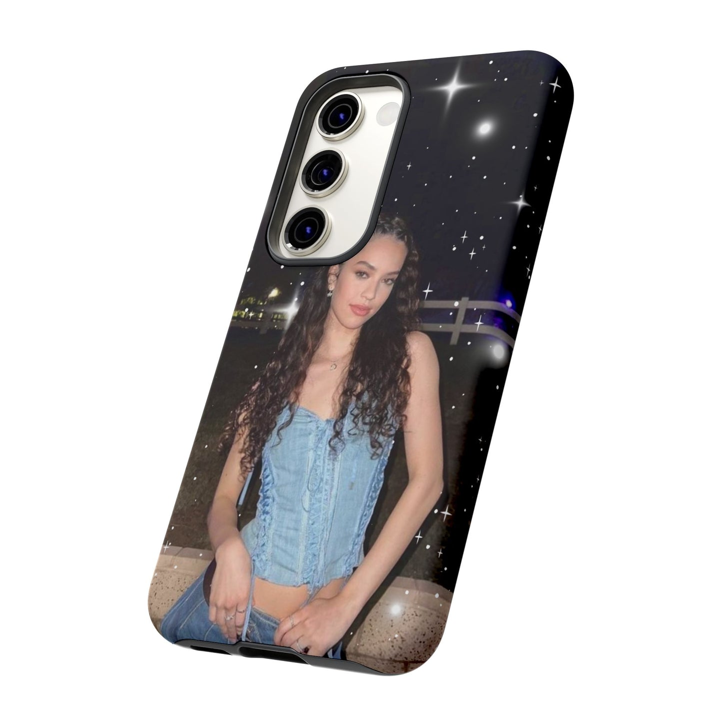 Daniela Phone Case — Glam Night Photo Sparkle Design