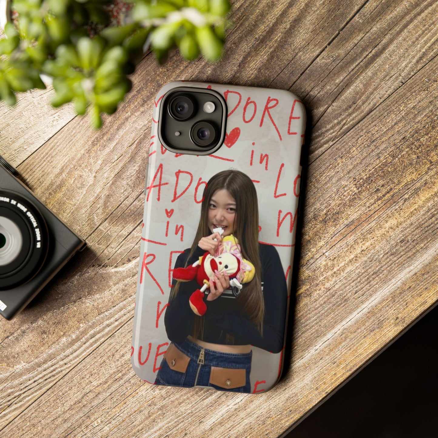 Yoonchae Phone Case — Adore Graffiti Heart Background
