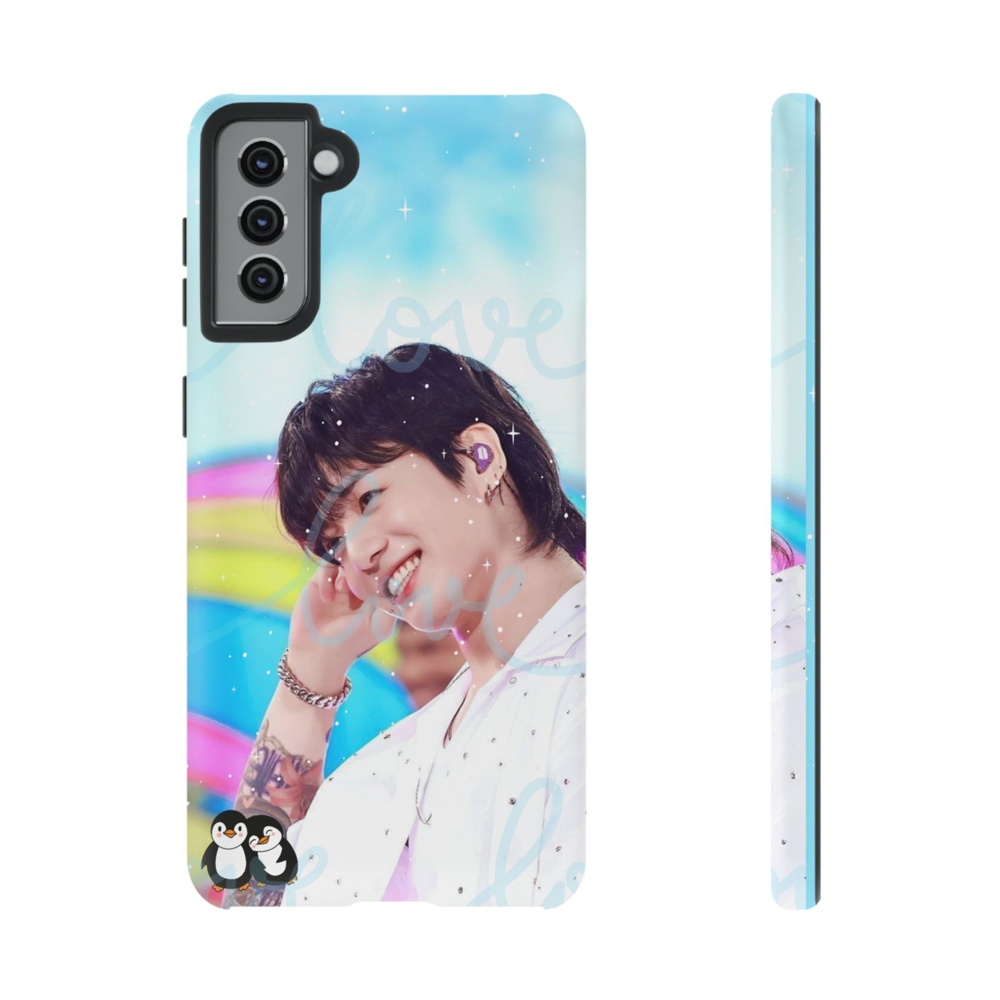Jungkook Phone Case - Love Rainbow Kpop Design