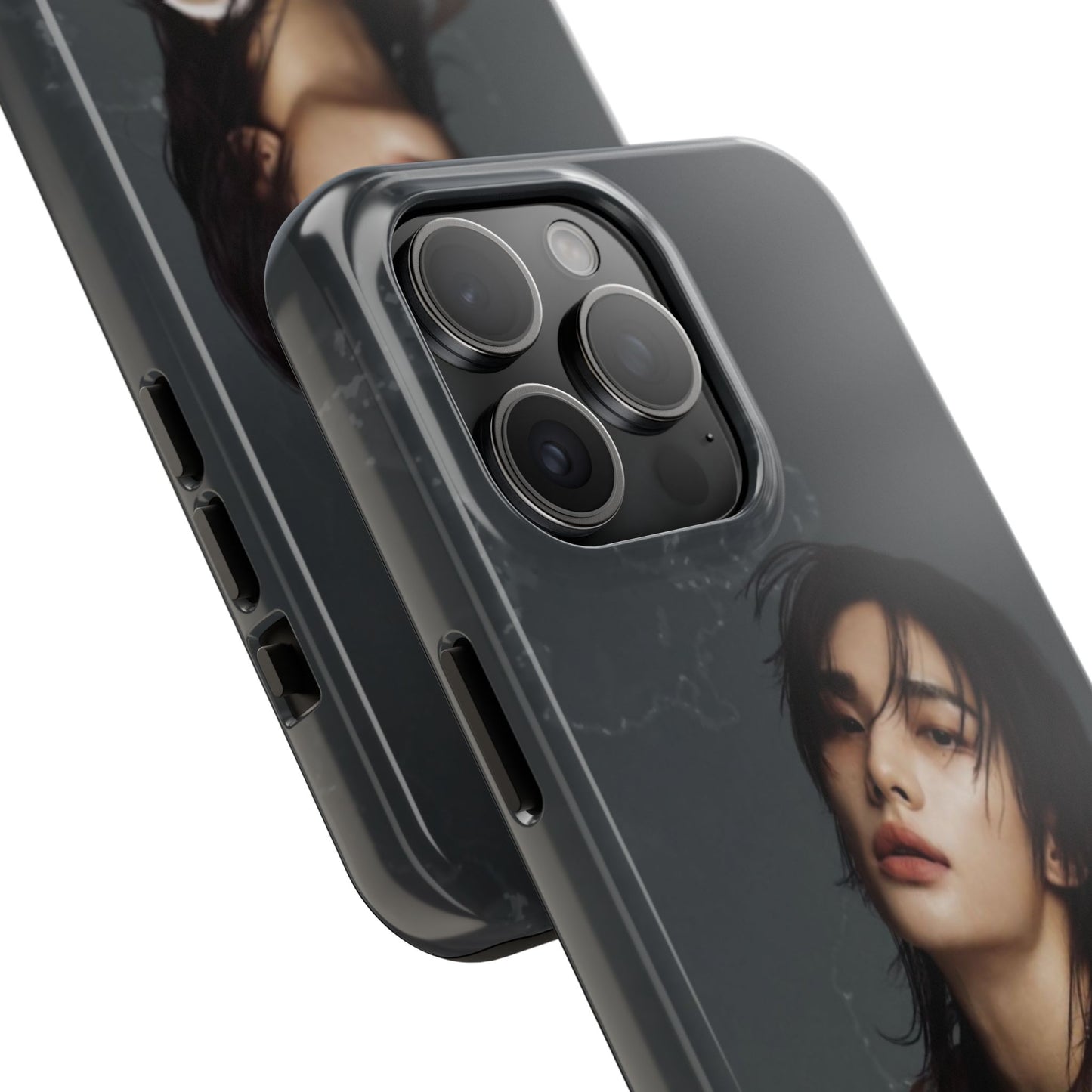 Hyunjin Tough Phone Case — Moody Portrait Slim Protective Case